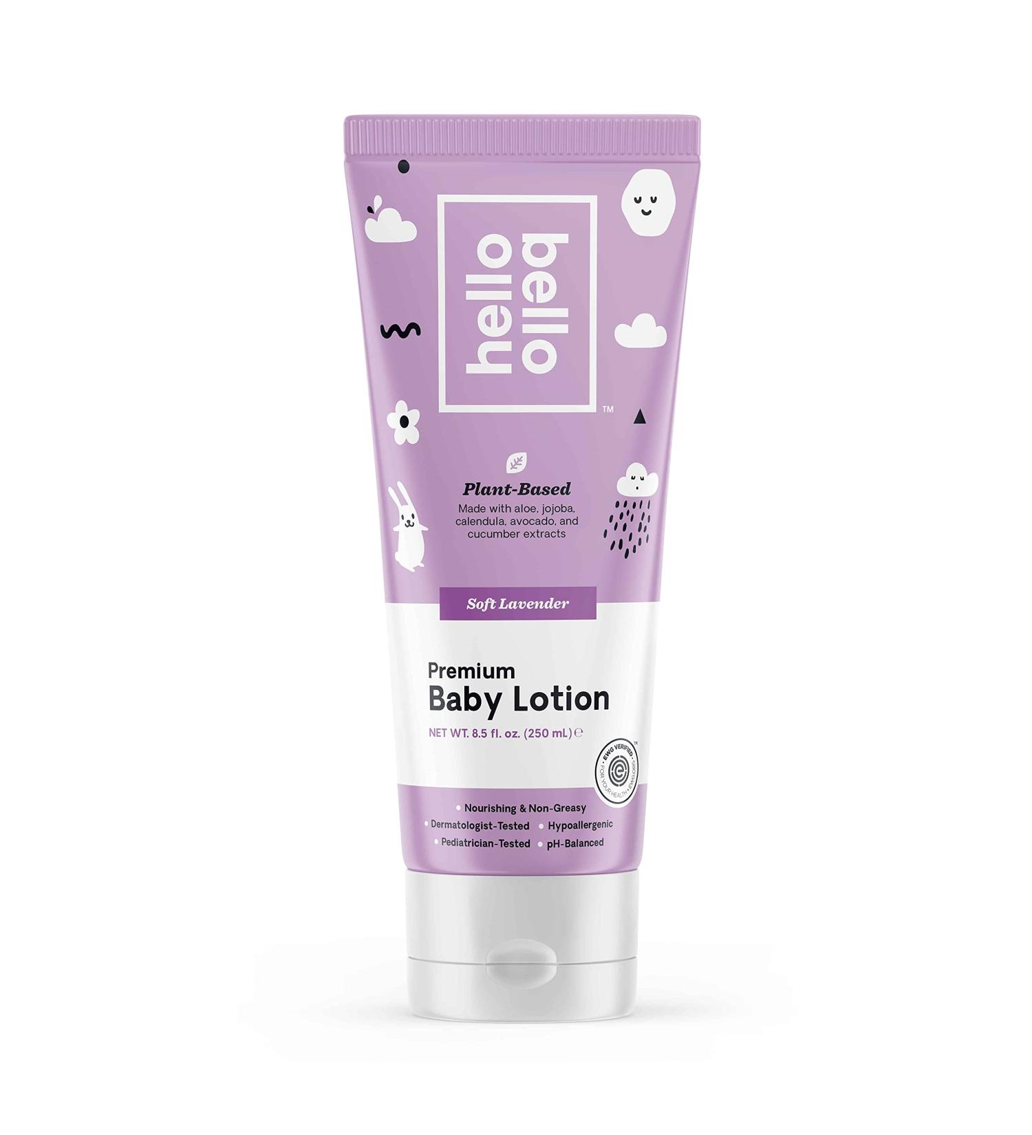 Hello Bello Premium Baby Lotion | Vegan, Cruelty-Free, Non-Greasy | Soft Lavender Scent | 8.5 FL Oz - Buy Online on SooperMarket.com