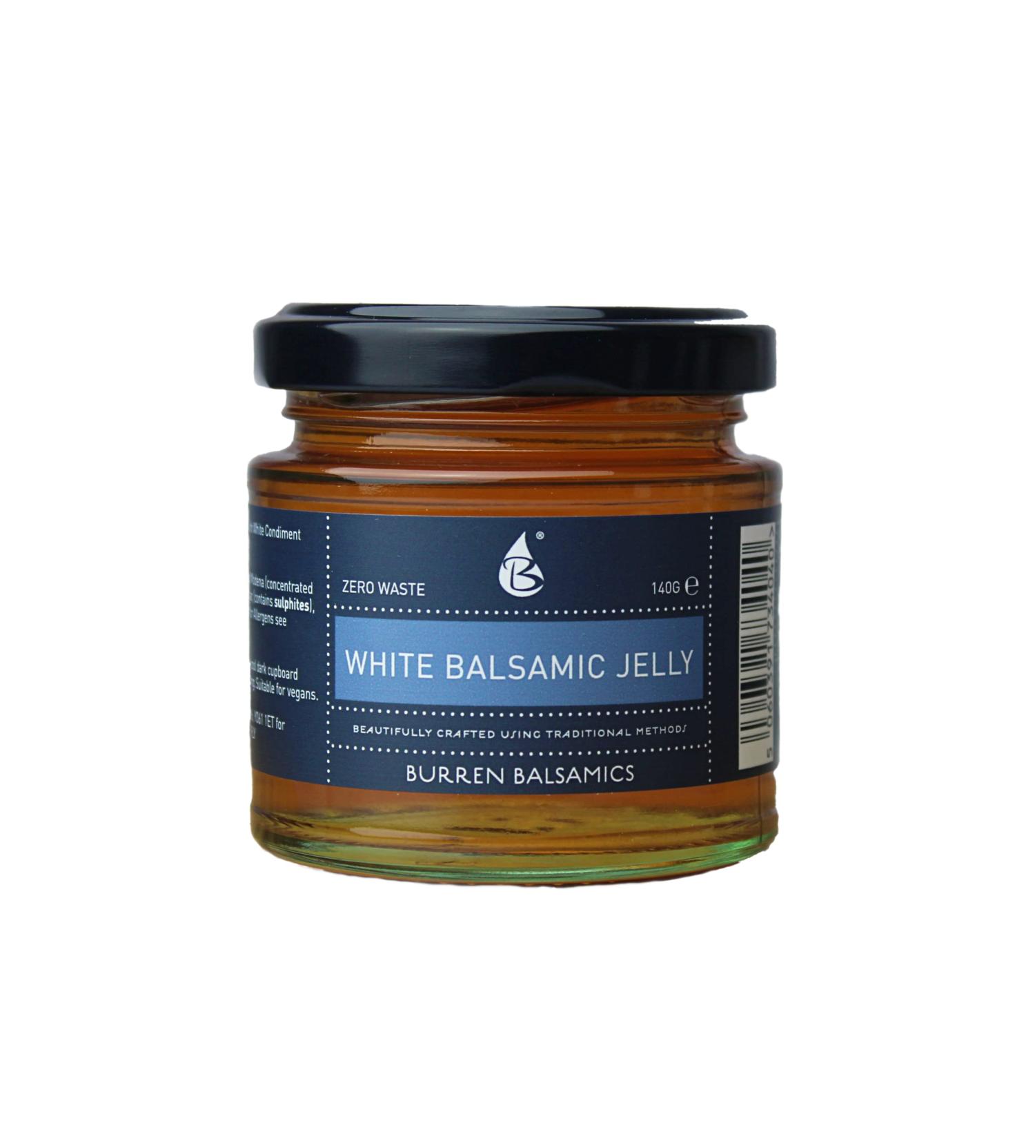 Burren Balsamics White Balsamic Jelly 140g - Gourmet Italian Condiment - Buy Online on SooperMarket.com