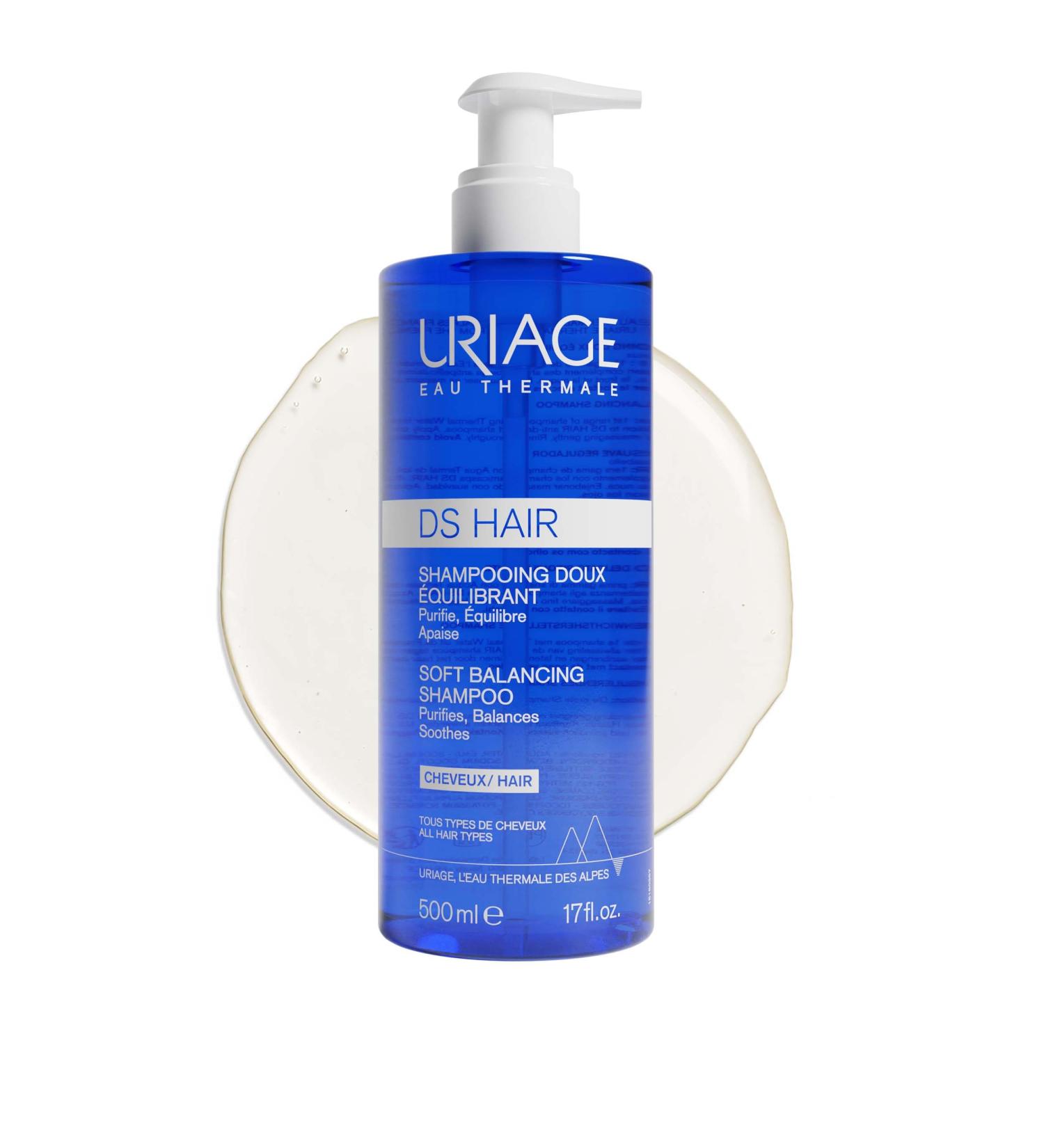 URIAGE DS HAIR Anti-Scales Treatment Shampoo 500ml | Relieves Itching & Balances Scalp | Suitable for All Hair Types | Sensitive & Irritated Scalp Care - Buy Online on SooperMarket.com