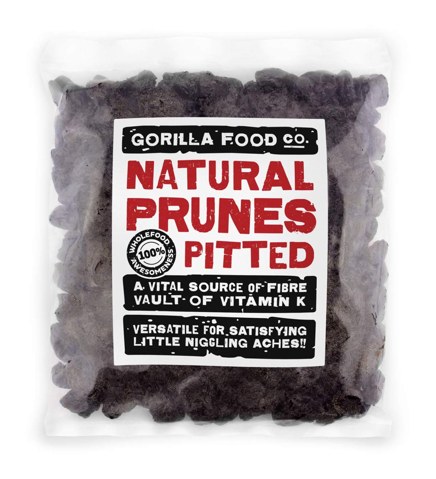 Gorilla Food Co. Natural Pitted Prunes - 800g - Buy Online on SooperMarket.com