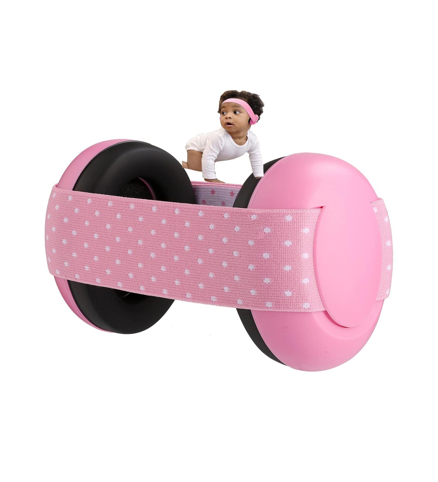 OhMill Baby Ear Defenders Noise Cancelling Elastic Ear Muffs for Babies And Toddlers Children Newborn Infant Hearing Protection Ear Protectors Headphone Pink - Buy Online on SooperMarket.com