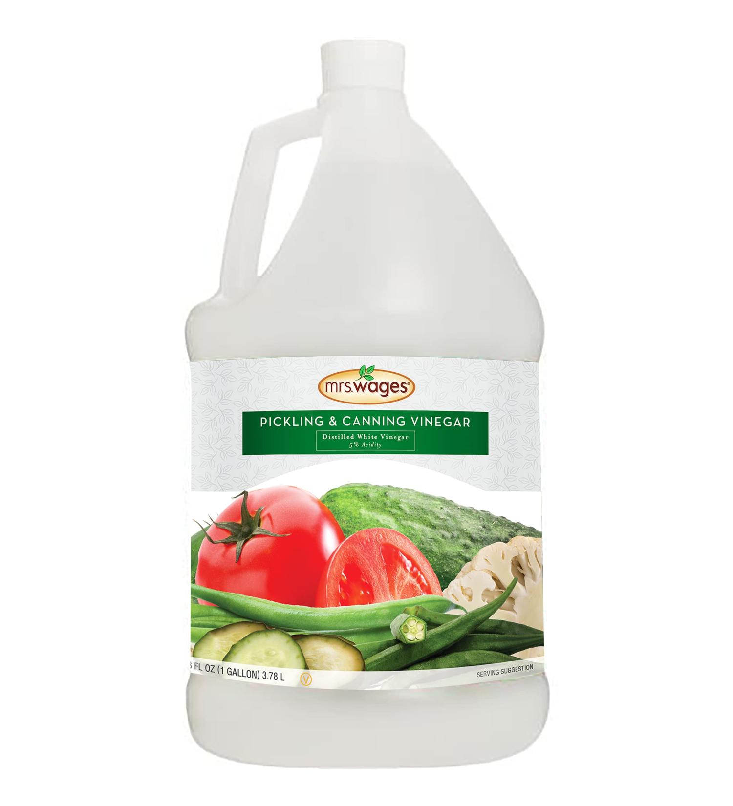 Mrs. Wages Pickling & Canning Vinegar 128 fl oz - Premium Quality for Homemade Preserves - Buy Online on SooperMarket.com