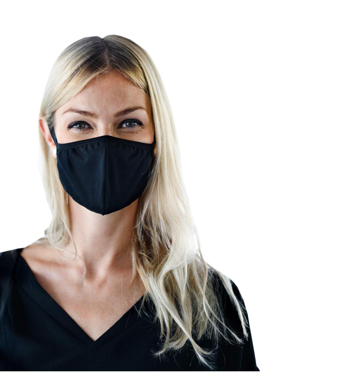 Reusable Face Masks CKDCARES Cloth Face Masks Pack of 5 pcs Washable Anti-Dust Unisex Cotton Made Black Perfect for Personal Use - Buy Online on SooperMarket.com
