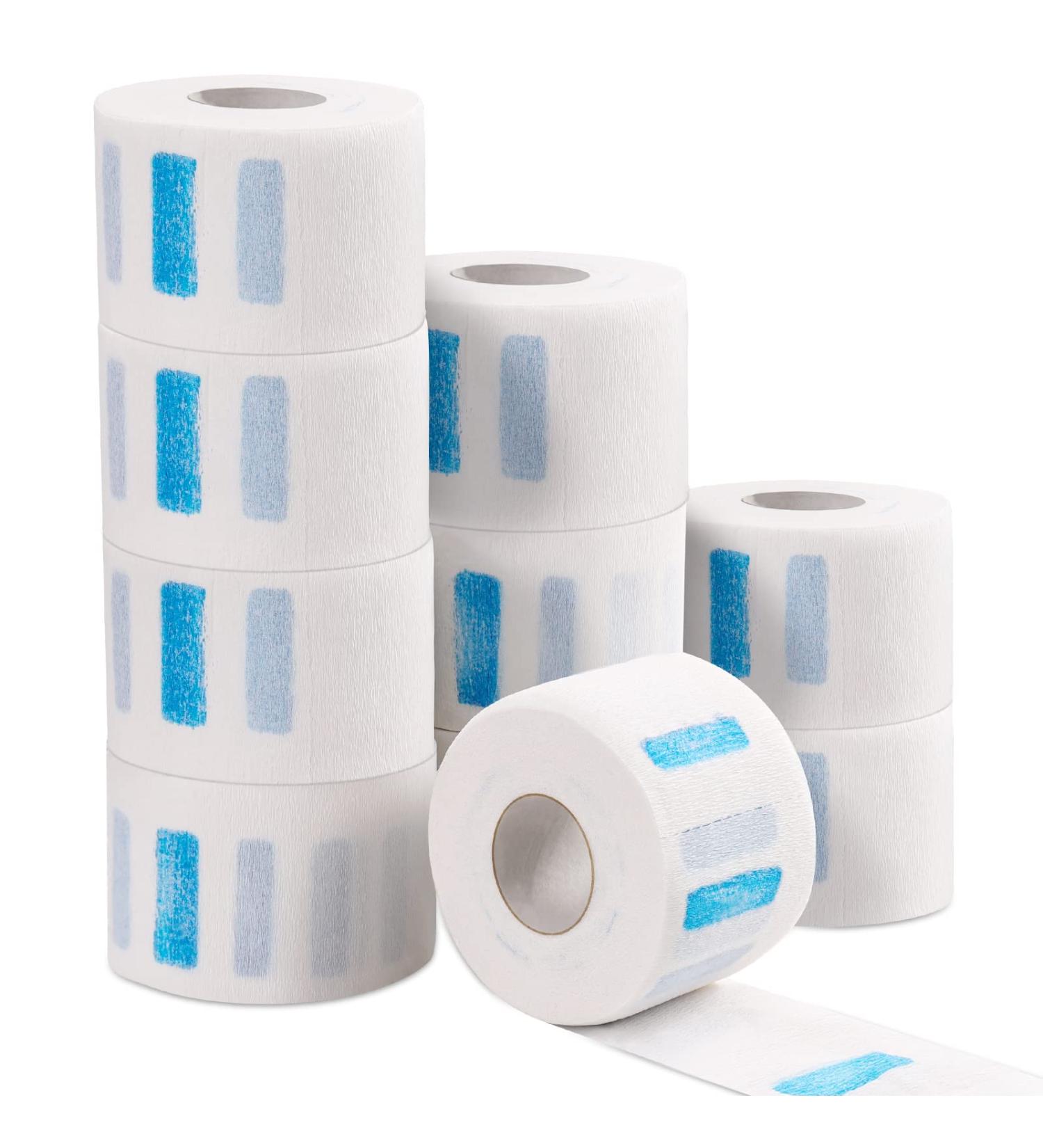 IOOROSE Disposable Barber Neck Strips - 10 Rolls Professional Stretchy Paper Bands for Hairdressing - Buy Online on SooperMarket.com