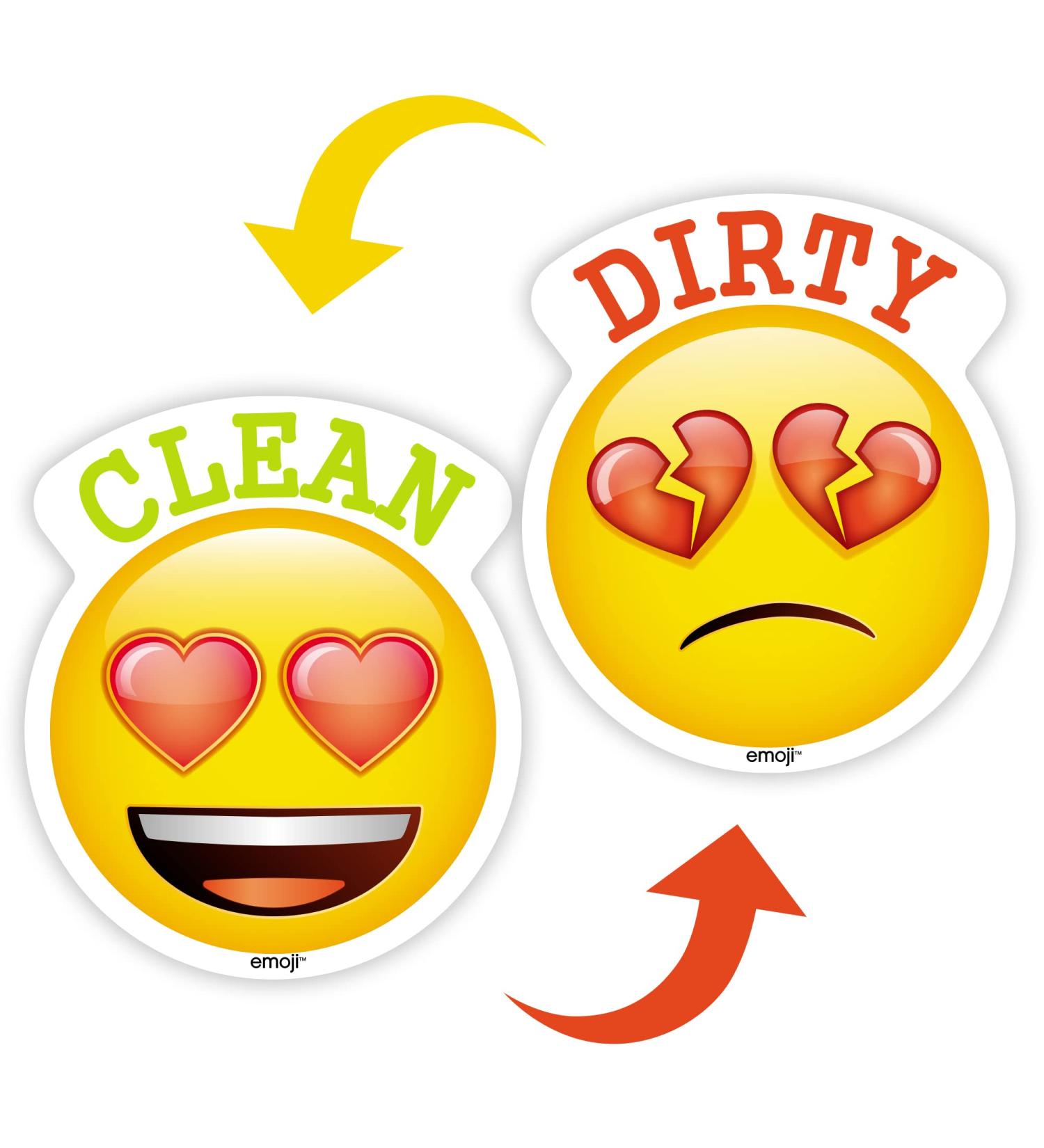 MORCART Emoji Dishwasher Magnets Clean Dirty Sign for Dishwashers Refrigerators Washing Machines etc Emoji Dishwasher Magnets 008 - Buy Online on SooperMarket.com
