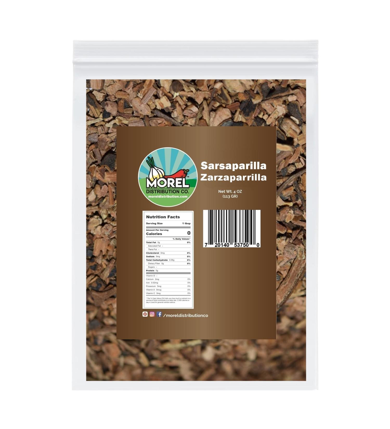 Sarsaparilla Dried Root Zarzaparrilla Loose Leaf Tea: 4 oz (113 g) and 1 lb (453 g) (113 G) - Buy Online on SooperMarket.com