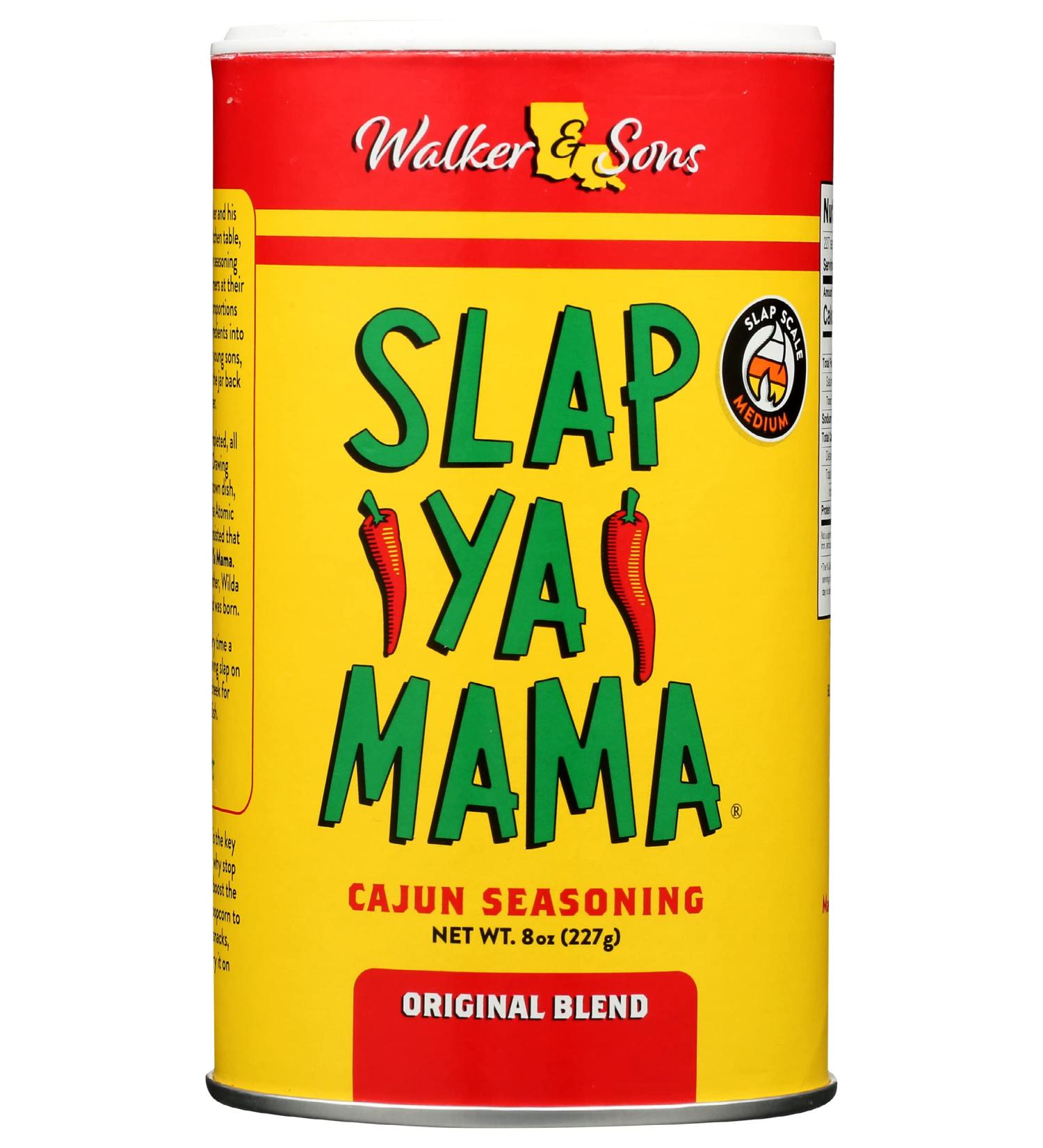 Slap Ya Mama Cajun Seasoning - Original Blend, No MSG, Kosher - 8 Ounce Can (Pack of 1) - Buy Online on SooperMarket.com