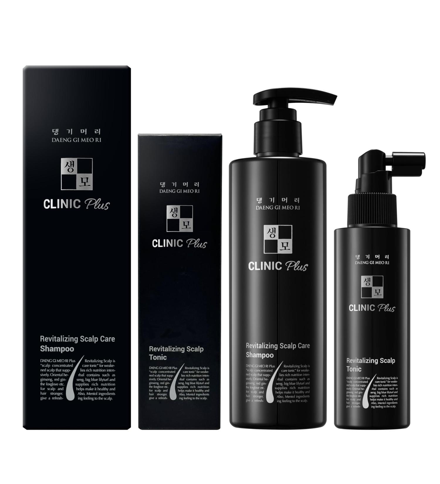 Buy Daeng Gi Meo Ri Clinic Plus Revitalizing Scalp Shampoo & Tonic Set - 9.4 FL OZ Shampoo + 3.3 FL OZ Tonic - Best for Healthy Hair - International Shipping Available - Buy Online on SooperMarket.com