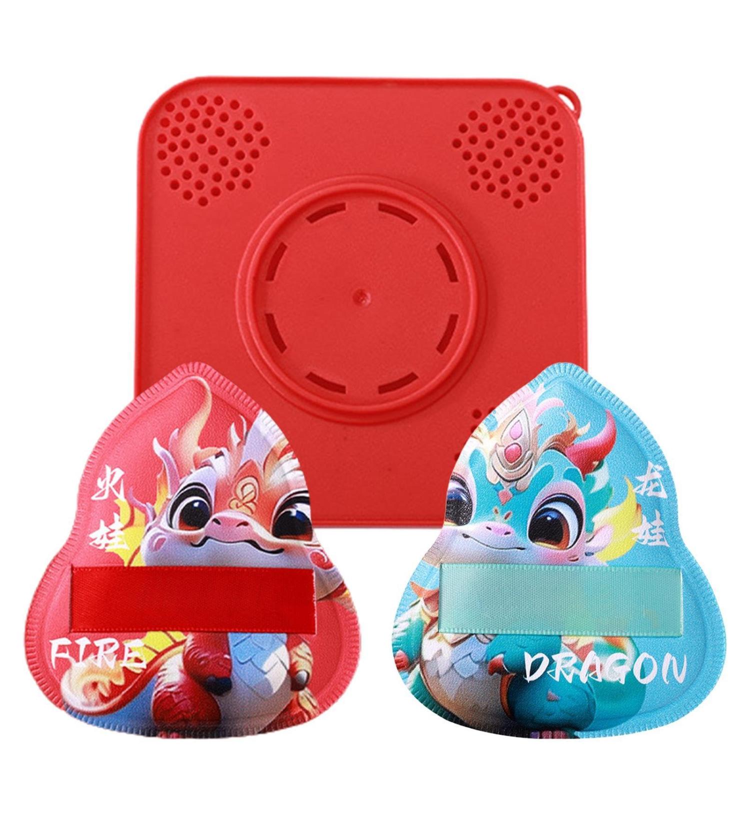Goowafur Powder Puff | Dragon Pattern Setting Powder Puff | Pressed Powder Applicator Pad with Storage Box Beauty Makeup Tools for Loose & Cosmetic Foundation - Buy Online on SooperMarket.com