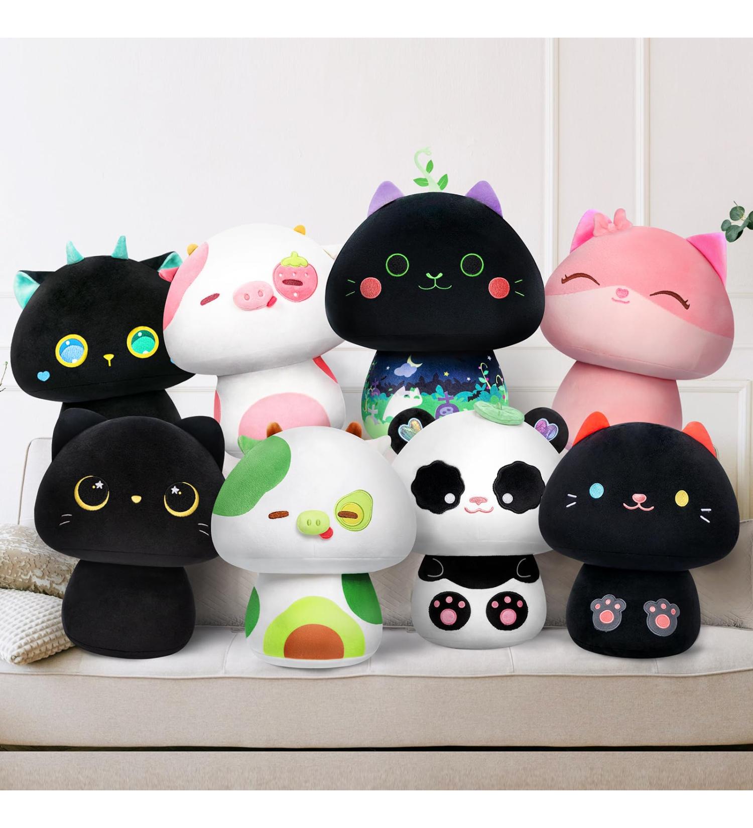 Mewaii 8'' Soft Mint Cat Mushroom Stuffed Animal Plush Pillow Squishy Toy - 8 Inch - Buy Online on SooperMarket.com