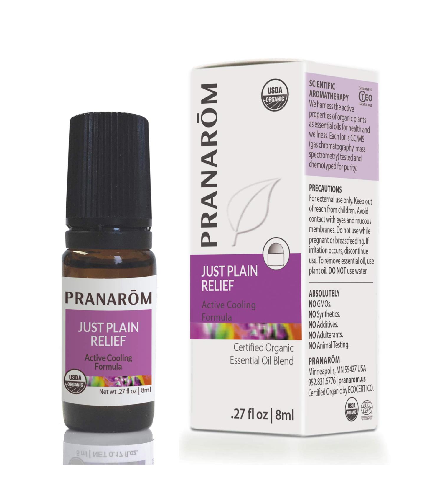Pranarom Essential Oil Just Plain Relief 0.27 fl oz - Natural Pain Relief & Comfort - Buy Online on SooperMarket.com