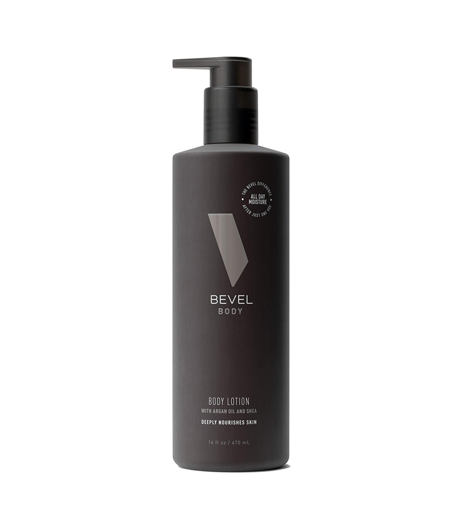 Bevel Men's All Day Nourishing Body Lotion - 16 Oz with Shea Butter, Argan Oil, Vitamin B3, and E - Buy Online on SooperMarket.com