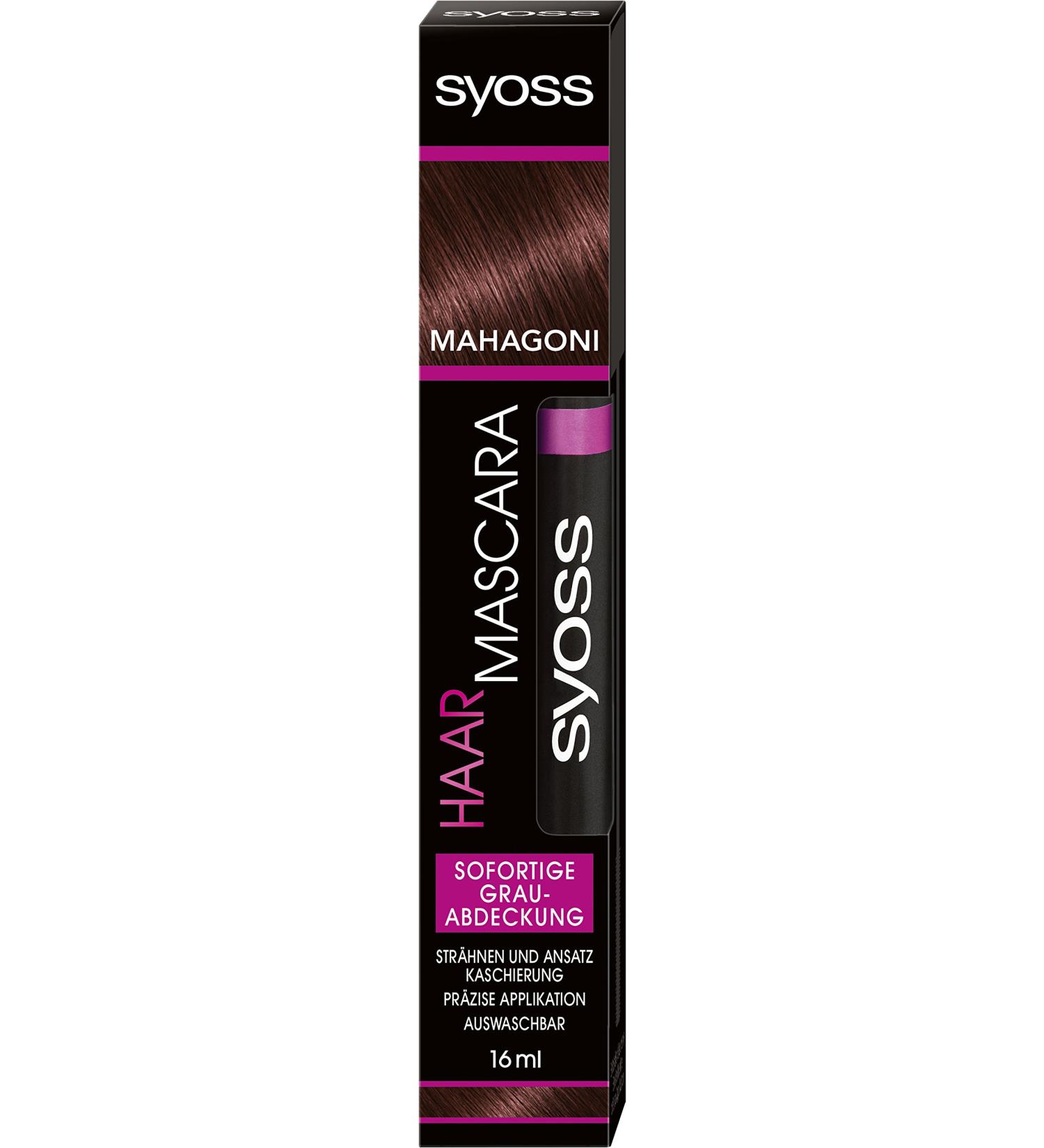 Syoss Hair Mascara Mahogany Dye 16 Braun 16 ml (Pack of 1)