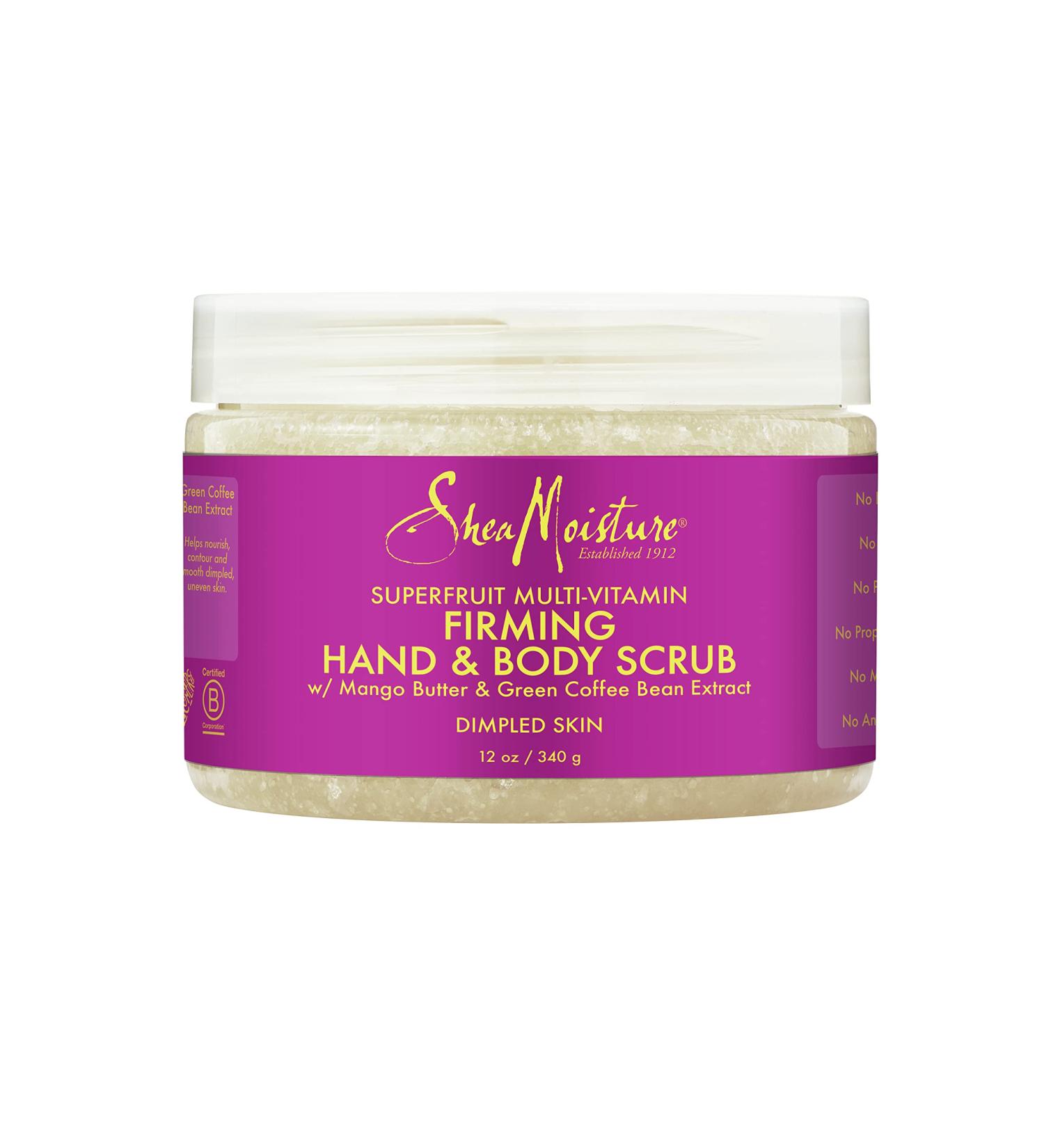 SheaMoisture SuperFruit Complex Hand & Body Exfoliate Scrub 12oz - Gentle Exfoliation for Silky Smooth Skin - Buy Online on SooperMarket.com