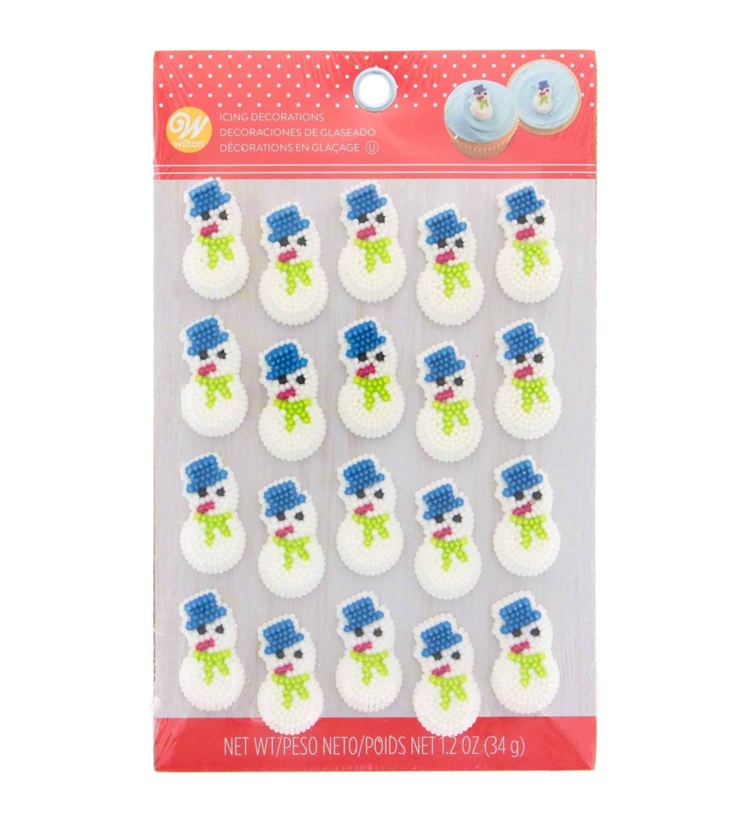 Wilton Snowman Dot Matrix Icing Decorations - 25 Pack - Buy Online on SooperMarket.com