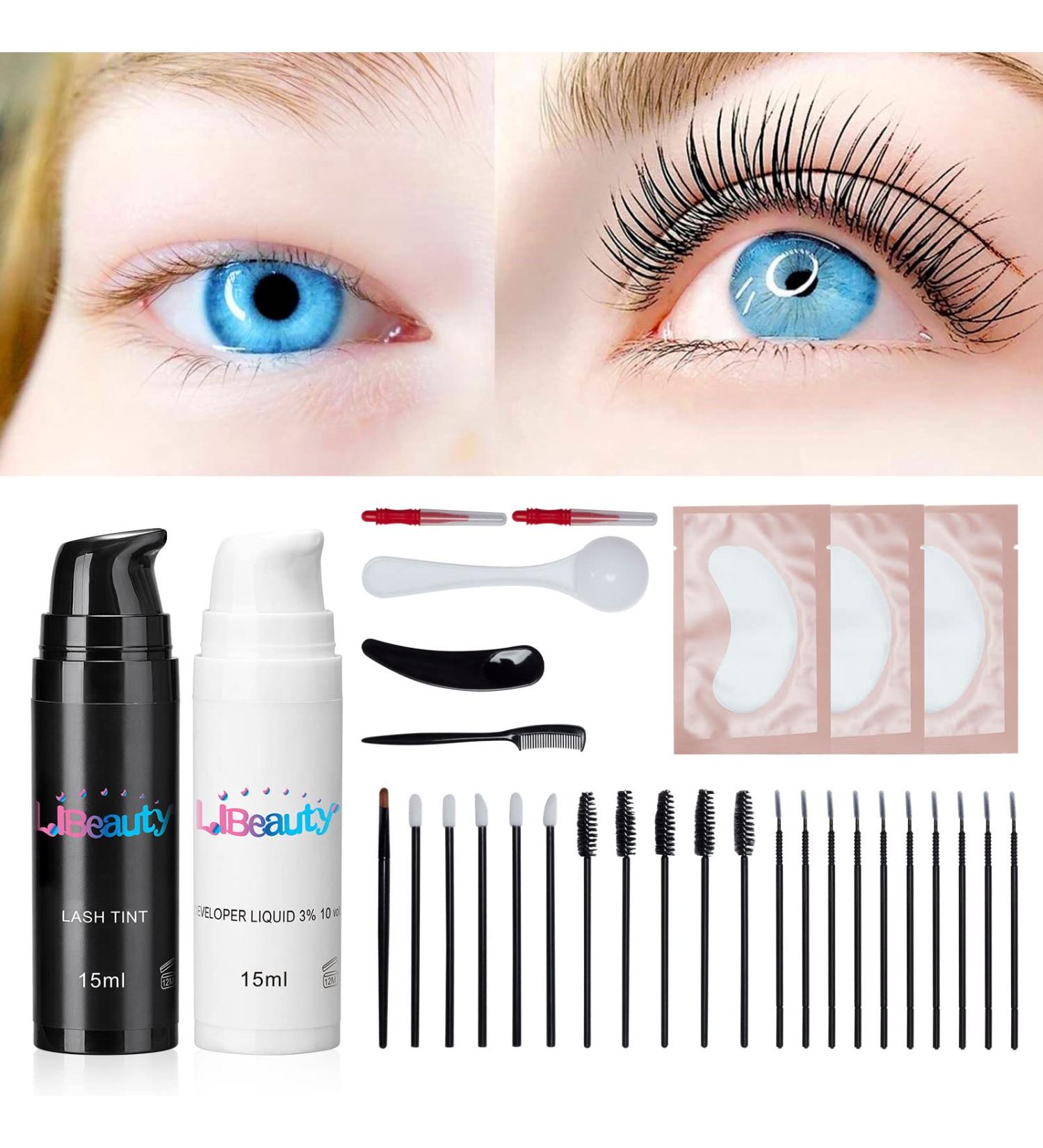 Libeauty Eyelash Black Color Kit - Salon Quality, Easy DIY at Home - 15ml Airless Pump Bottle - Buy Online on SooperMarket.com
