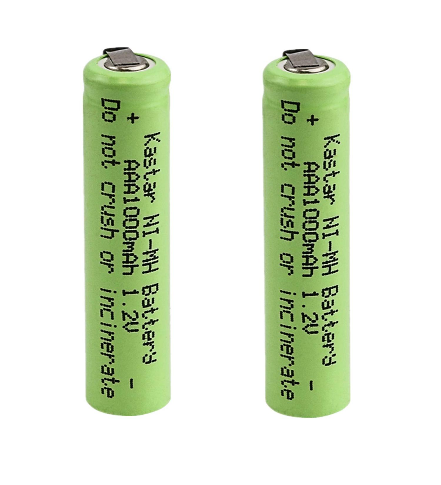 Buy Kastar 2-Pack 1.2V Ni-MH AAA 1000mAh Rechargeable Batteries - Compatible with Electric Razors Toothbrushes & More - High Power for Telecom UPS Smart Grid Moped & Waterpik - Buy Online on SooperMarket.com