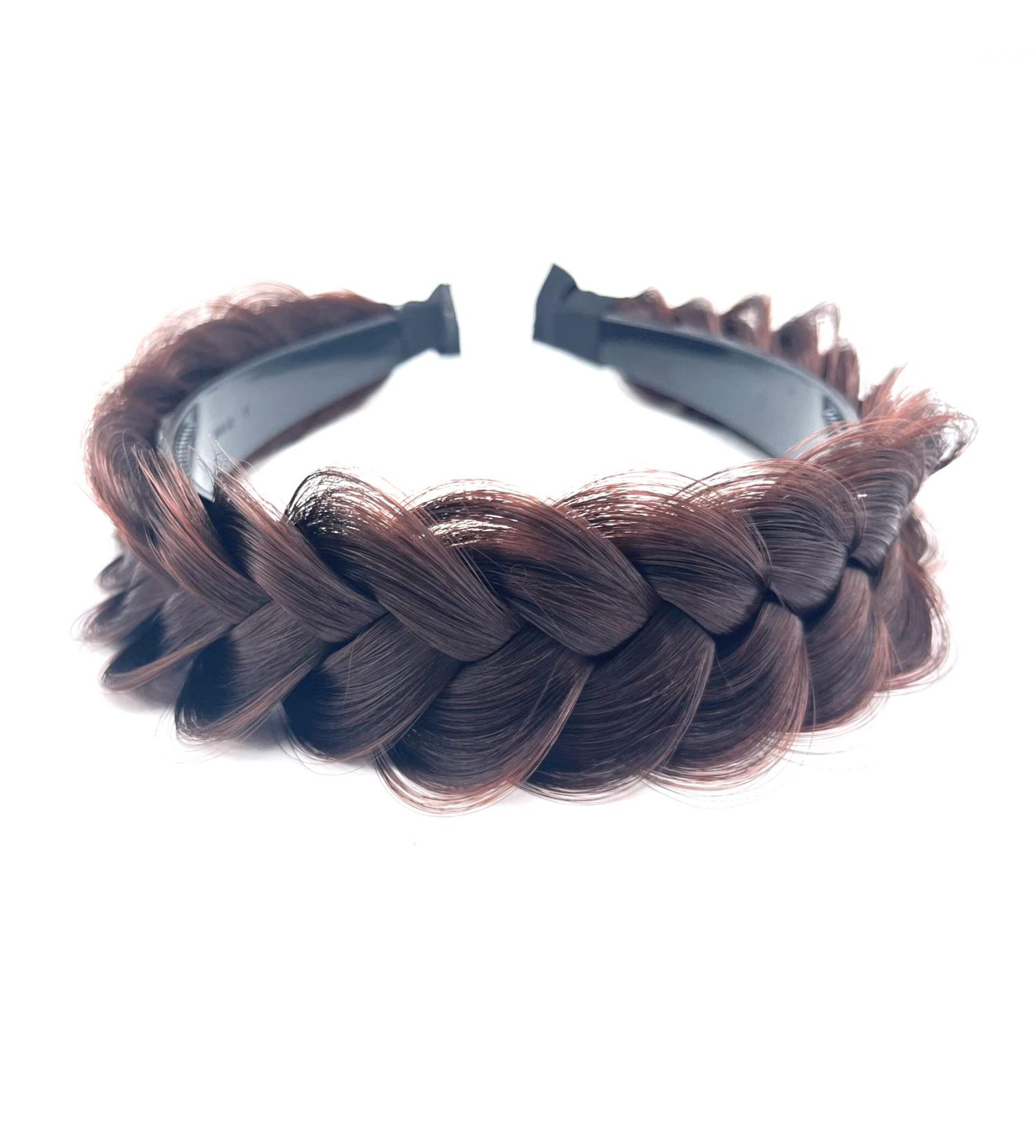 STHEJFB Wide Braided Headband Hoop Fashion Hair Accessories for Women and Girls (Dark Auburn) - Buy Online on SooperMarket.com