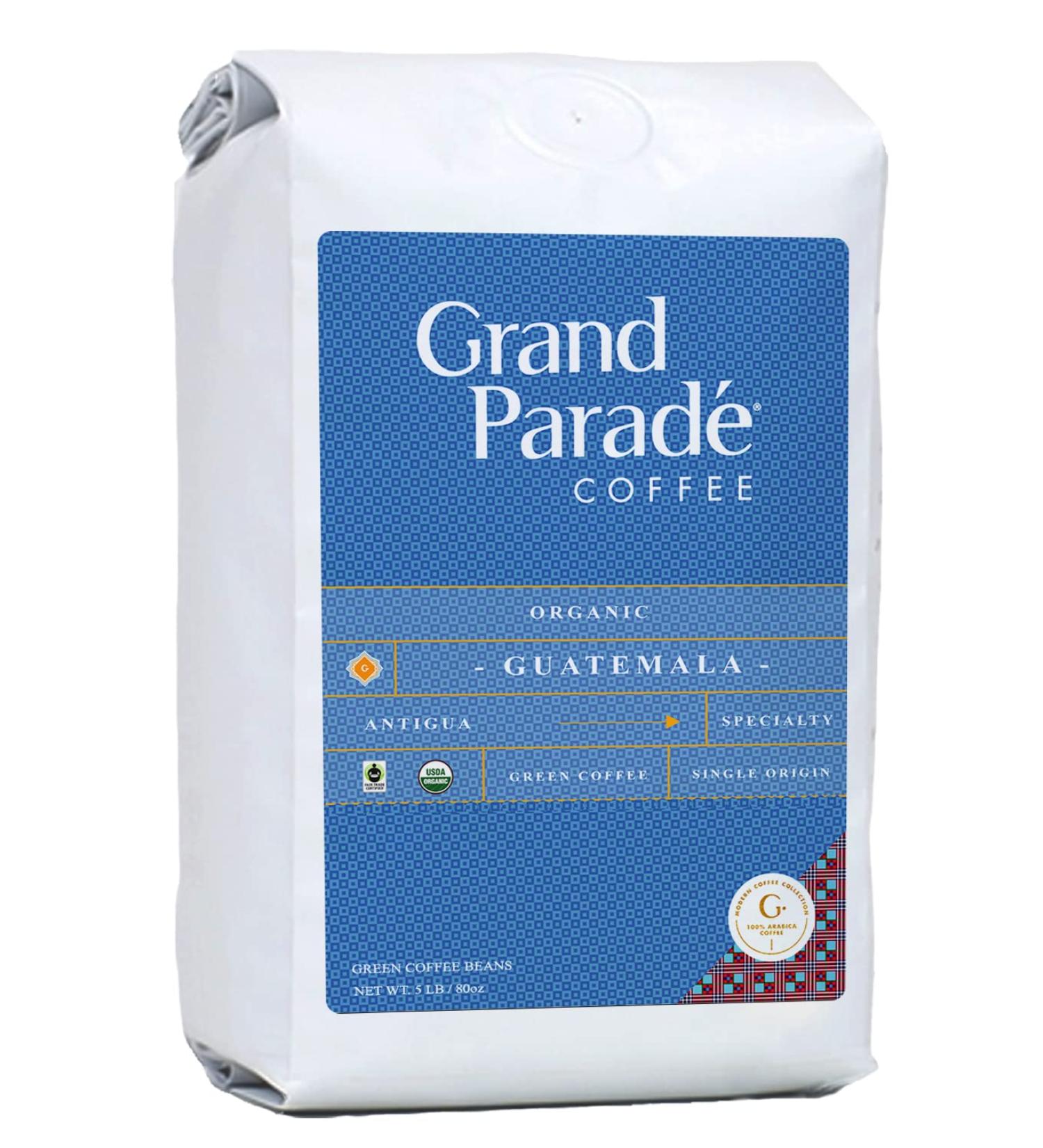 Organic Guatemala Antigua Green Coffee Beans - Specialty Grade 1 Arabica - 5 LB - Buy Online on SooperMarket.com