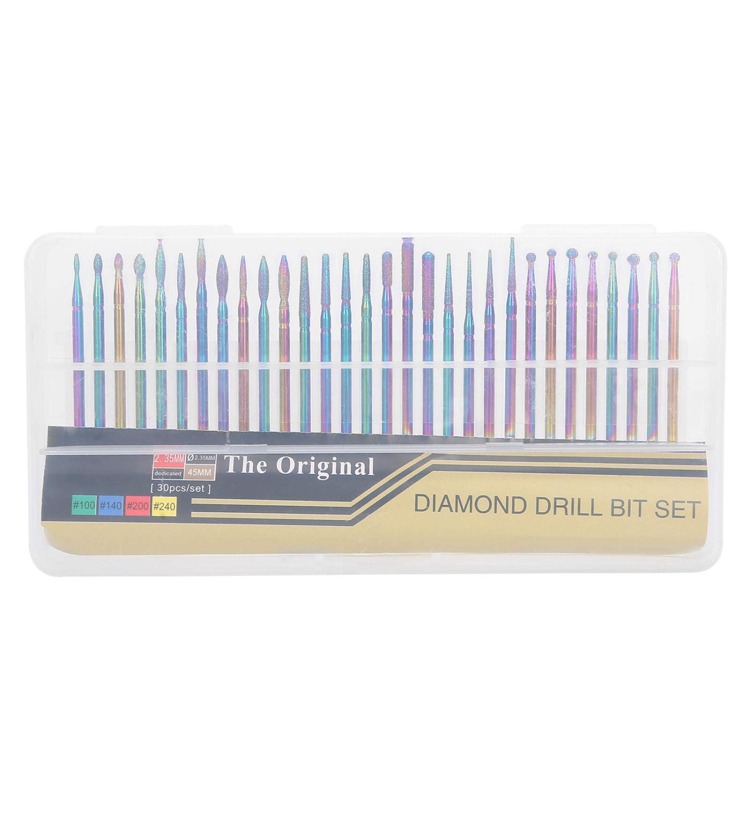30pcs Art Nail Tools Set - Nail Polishing Heads Drill & Dead Skin Remover for Perfect Manicure & Pedicure - Buy Online on SooperMarket.com