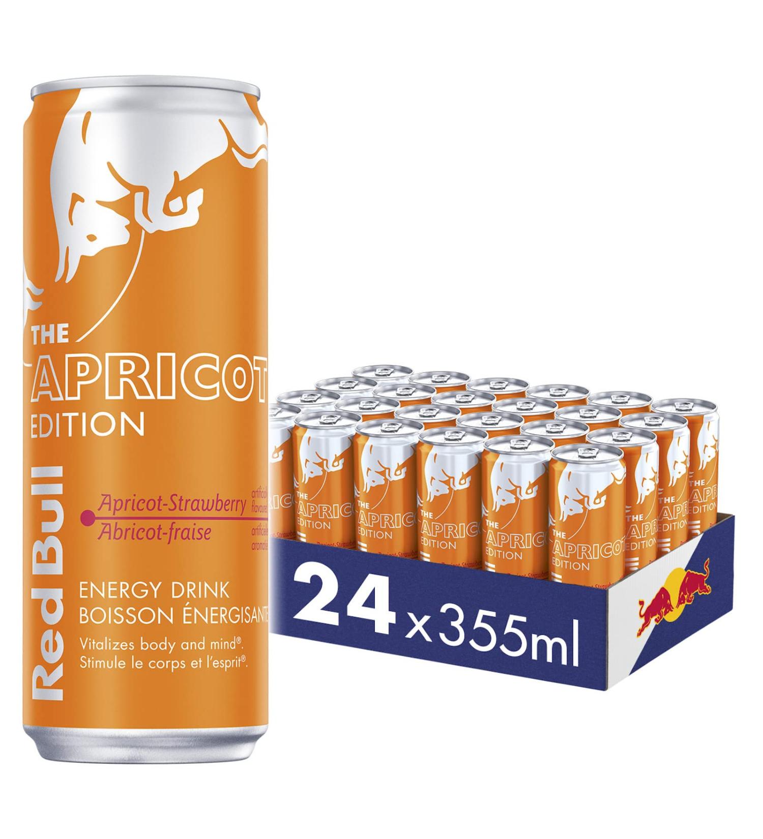 Red Bull Energy Drink Apricot-Strawberry 355ml (24 pack) 355ml (Pack of 24) - Buy Online on SooperMarket.com