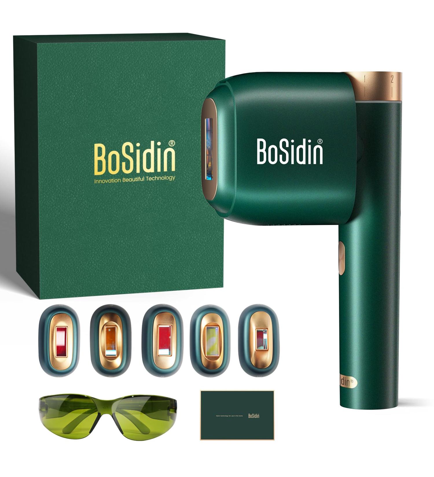 BoSidin IPL Laser Hair Removal Kit | Painless Ice-Cooling 6 Modes 2-in-1 Face Rejuvenation Women's Permanent Hair Removal | International Shipping Available - Buy Online on SooperMarket.com