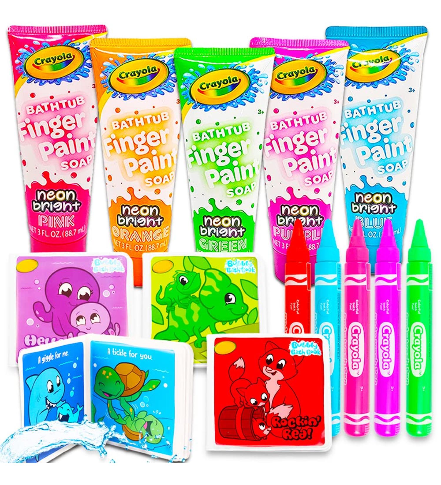 Crayola Bath Super Set - 13 Pc Set: 5 Bath Paint Soap Tubes, 5 Bath Pens, 3 Bubble Bath Tubes - Buy Online on SooperMarket.com