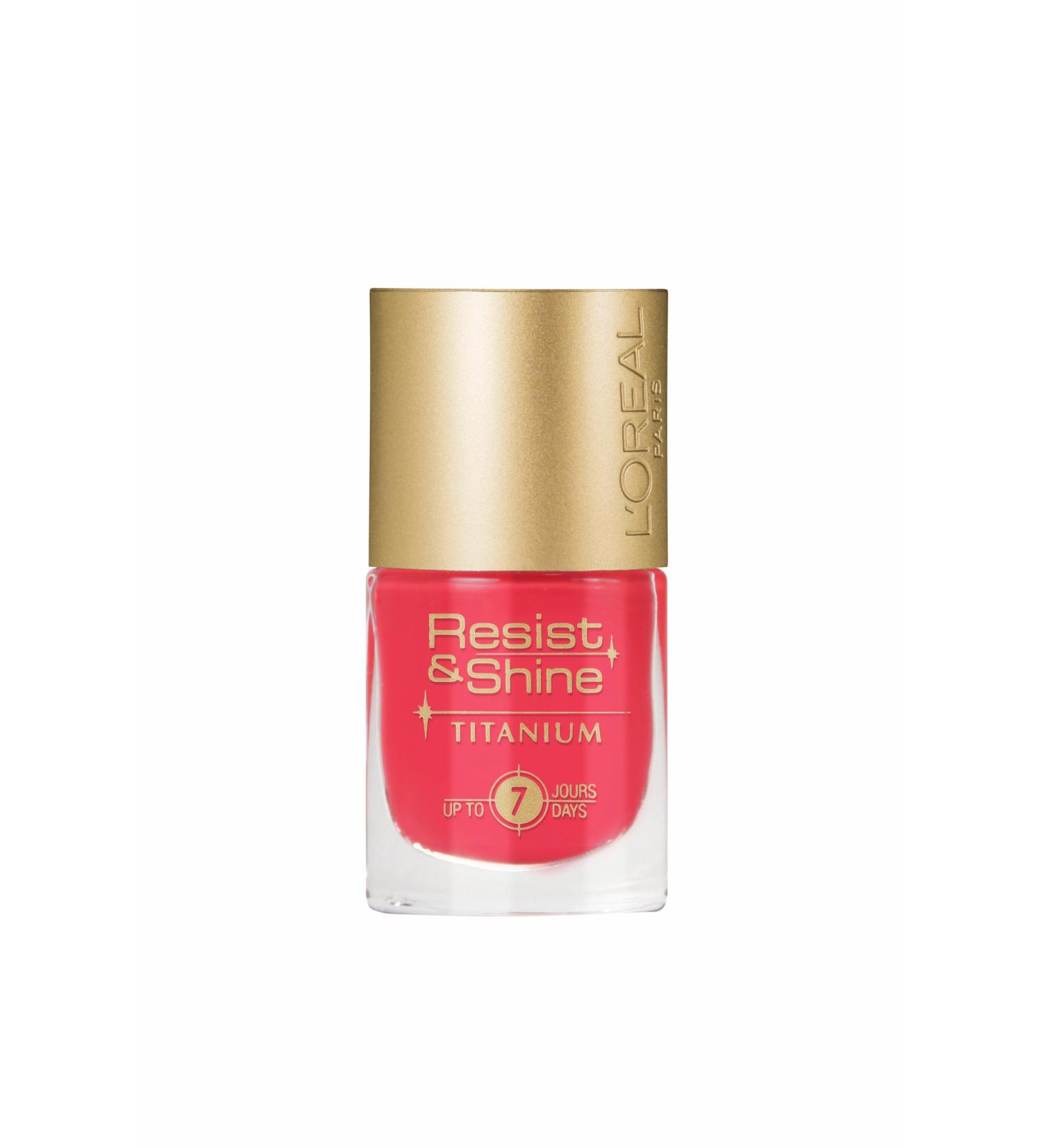 L 'Oreal Resist and Shine Titanium Nail Polish 430
