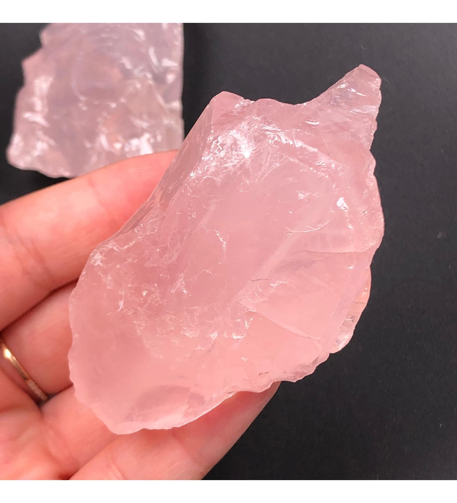 Natural Crystal Natural Pink Rose Quartz Crystal Stone Rock Chips Lucky Natural Stones and Minerals Health Decoration FUZEGRDLI (Size : 90-100g) - Buy Online on SooperMarket.com