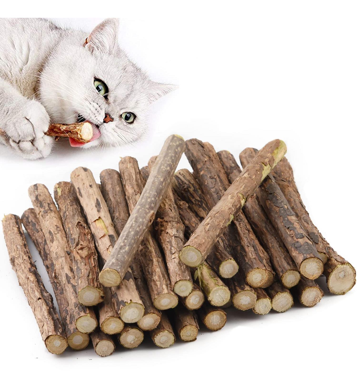 Aidiyapet Cat Catnip Sticks Cat Chew Sticks Cat Catnip toys Matatabi Silvervine Chew Sticks Cat Dental Chews for Cat Teeth Cleaning Cat Toys for Indoor Cats 30 Count (Pack of 1) - Buy Online on SooperMarket.com