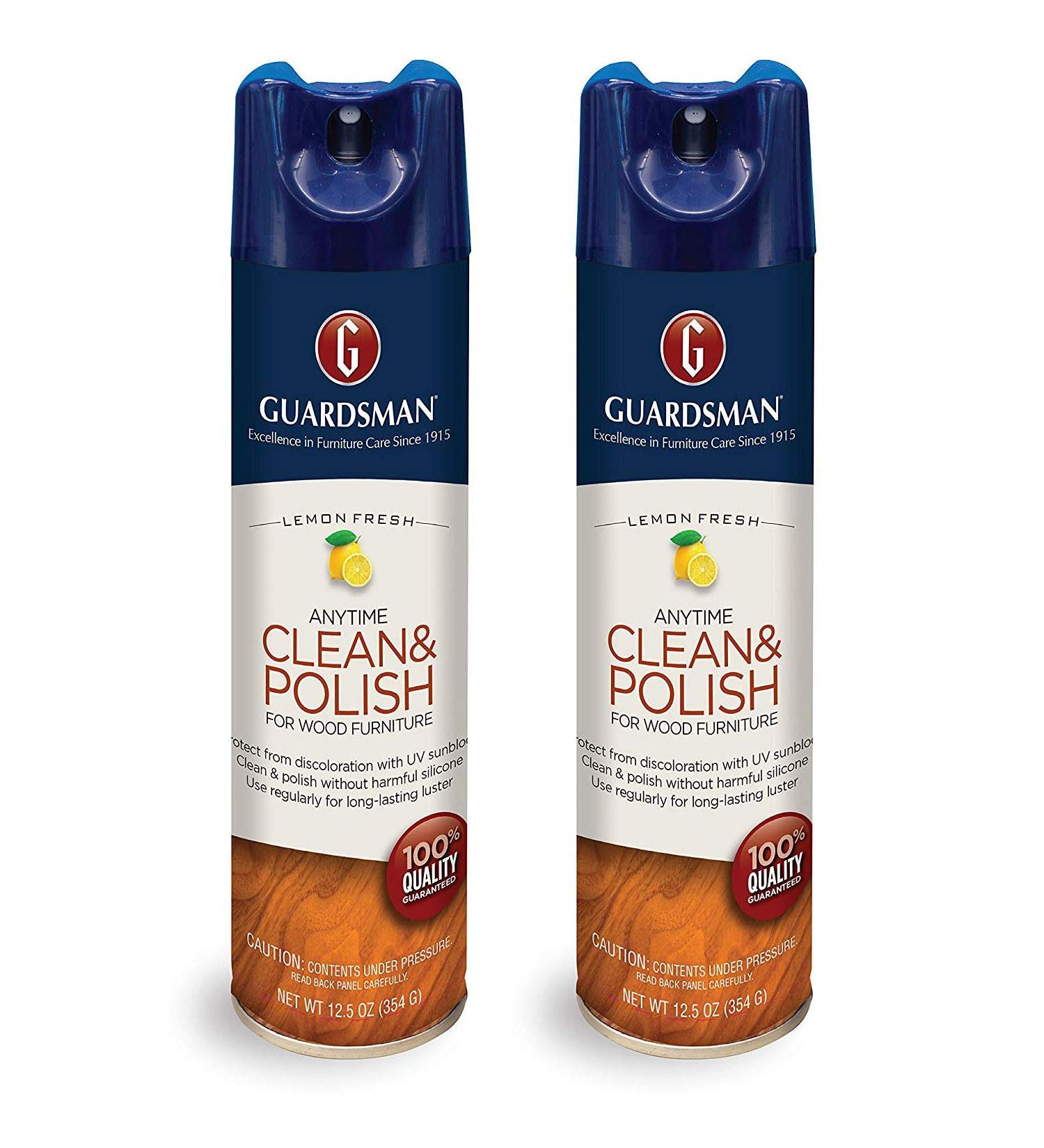 Guardsman Lemon Fresh Wood Furniture Cleaner & Polish - 12.5 oz - Silicone-Free UV Protection - 2 Pack - Buy Online on SooperMarket.com
