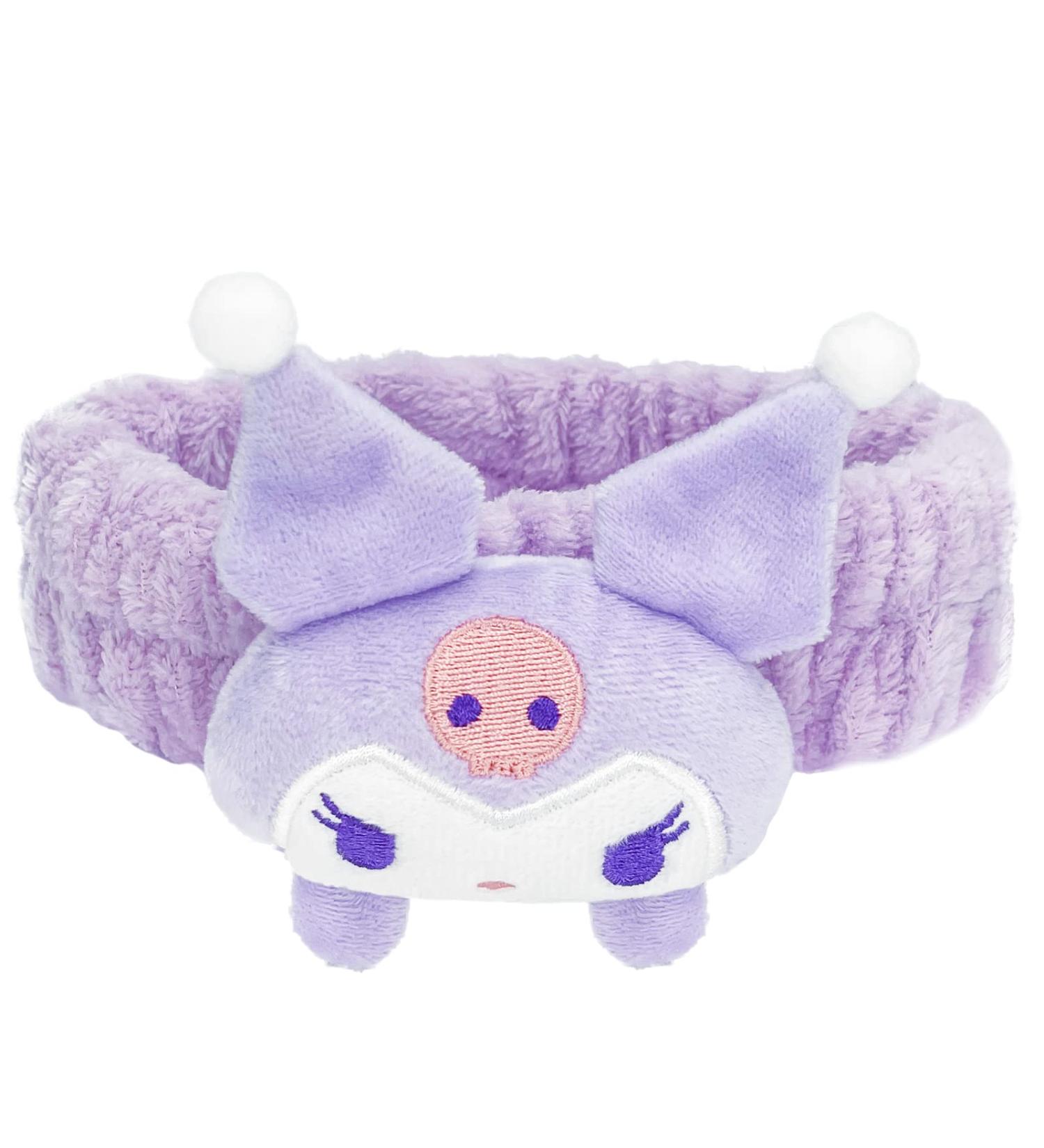 Kawaii Purple Spa Headband for Women and Girls - Soft and Cute Headband for Washing Face, Makeup, and Parties - Buy Online on SooperMarket.com