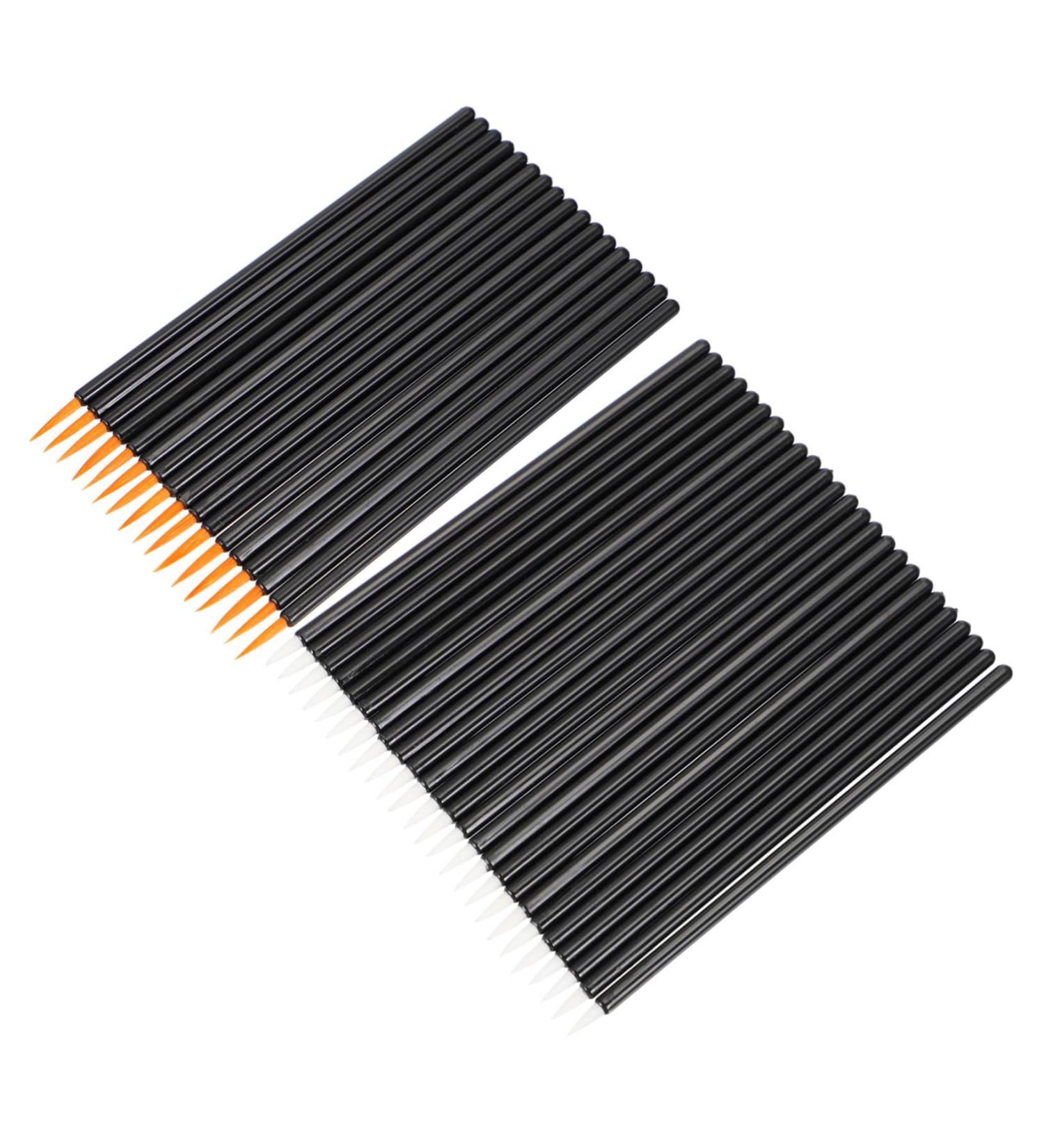 FOYTOKI 100pcs Disposable Eyelash Brush Makeup Eyeliner Brush Eye Makeup Brush Eye Tool Brush Cosmetic Eye Brush Eyeliner Fiber Brush Makeup Brush Applicator Fiber Eyeliner Brush - Buy Online on SooperMarket.com