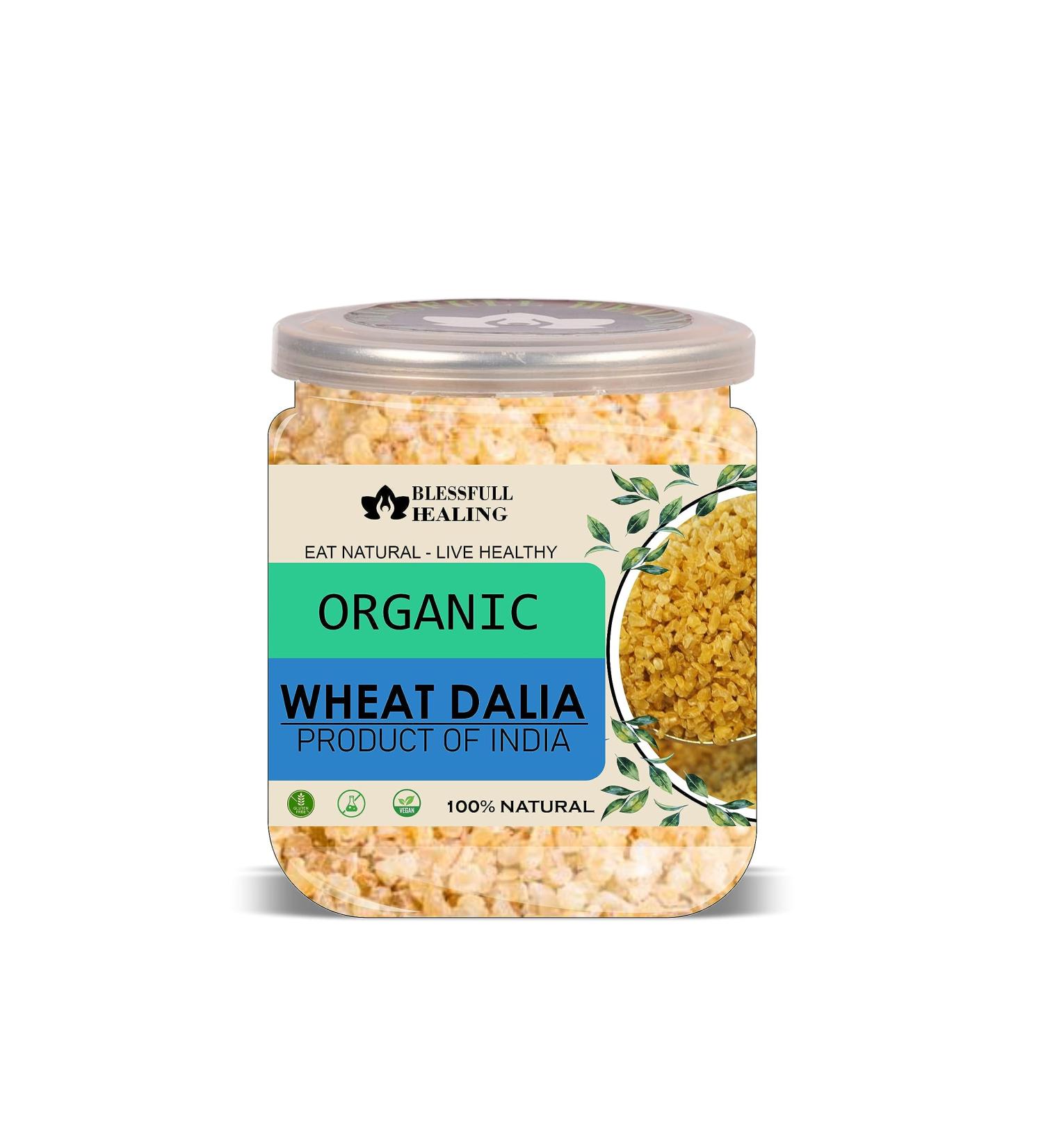 Blessfull Healing Organice Wheat Dalia for Breakfast 1 lb (453 Gram) - Buy Online on SooperMarket.com
