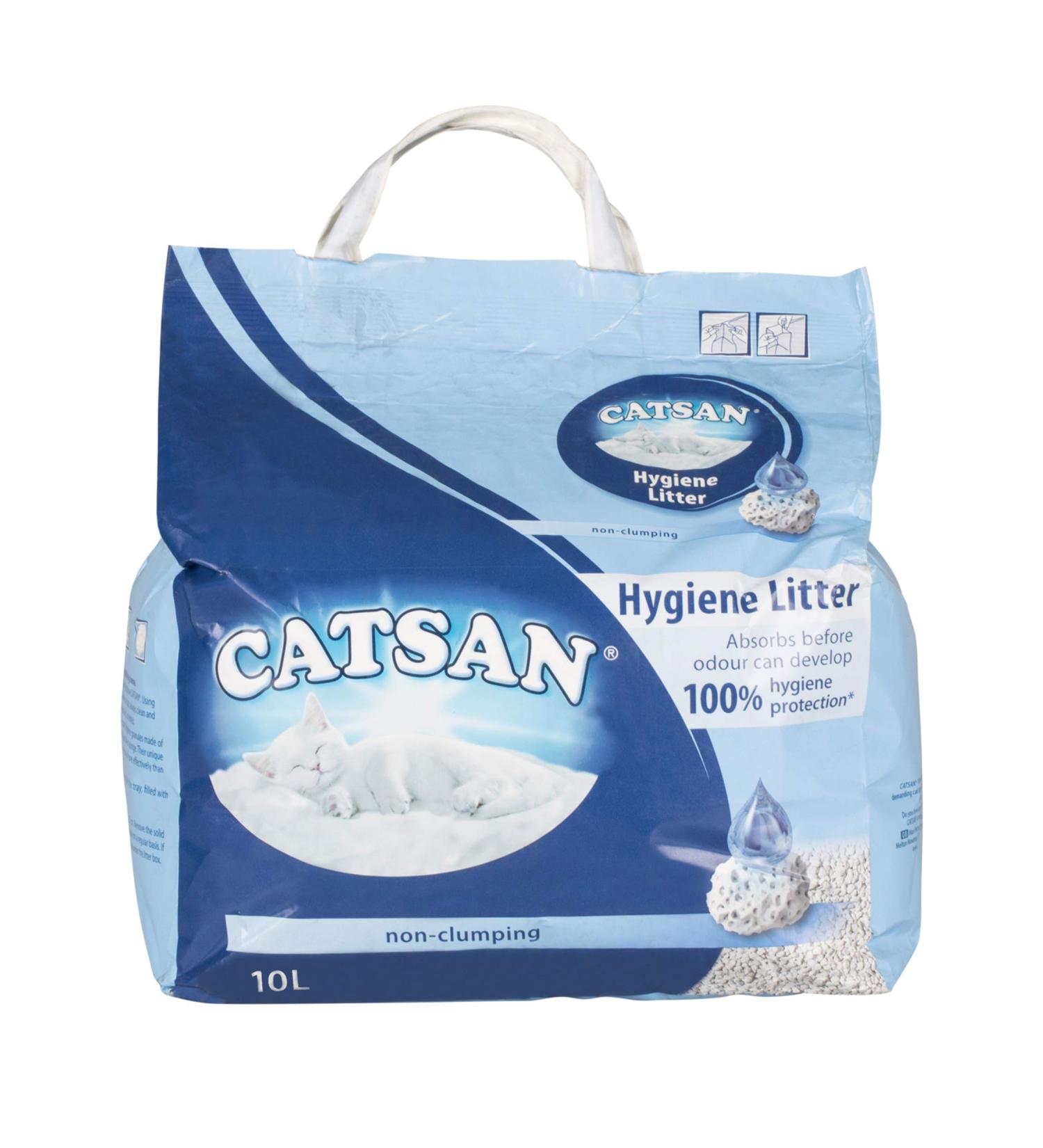1 x 10 Ltr Bag Hygiene Cat Litter White Hygiene Granules Prevent Odours Pets