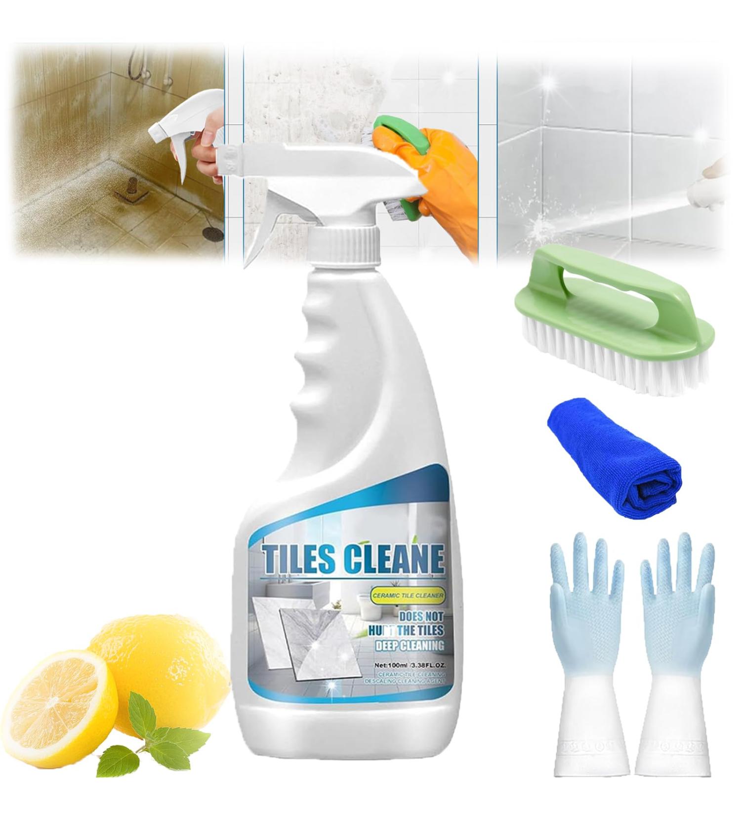 Tile Grout Cleaner Sprayer Jue Fish Tile Cleaner Ultimate Grout Cleaner Ceramic Tile Cleaner Bathroom Tile Grout Cleaner Powerful Tile Cleaner Grout Cleaner For Tile Floors (100ML) - Buy Online on SooperMarket.com