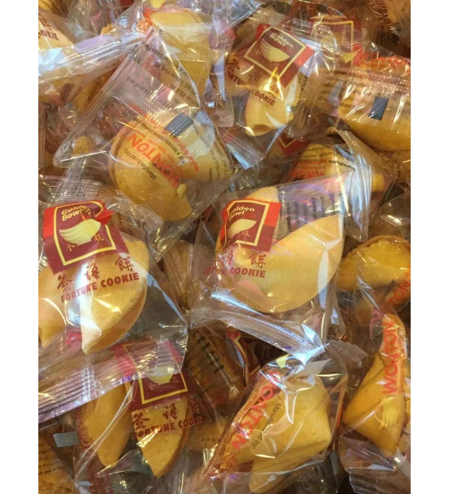 Golden Bowl 30 Individually Wrapped Traditional Fortune Cookies - Buy Online on SooperMarket.com