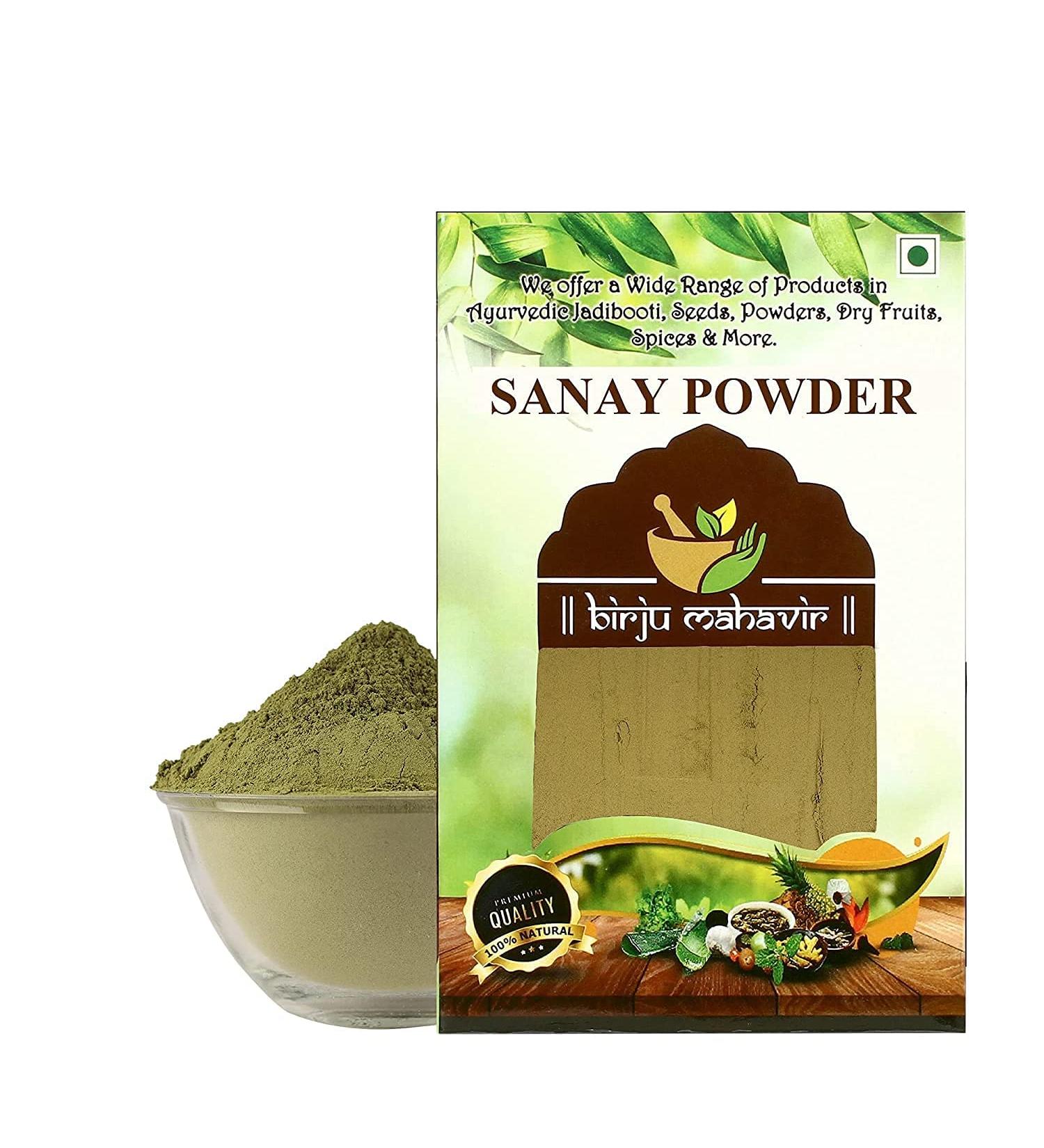 AOZA Mahavir Senna Leaf Cassia Angustifolia Sonamukhi Patta Sanay Patti Powder Natural 400 g - Buy Online on SooperMarket.com