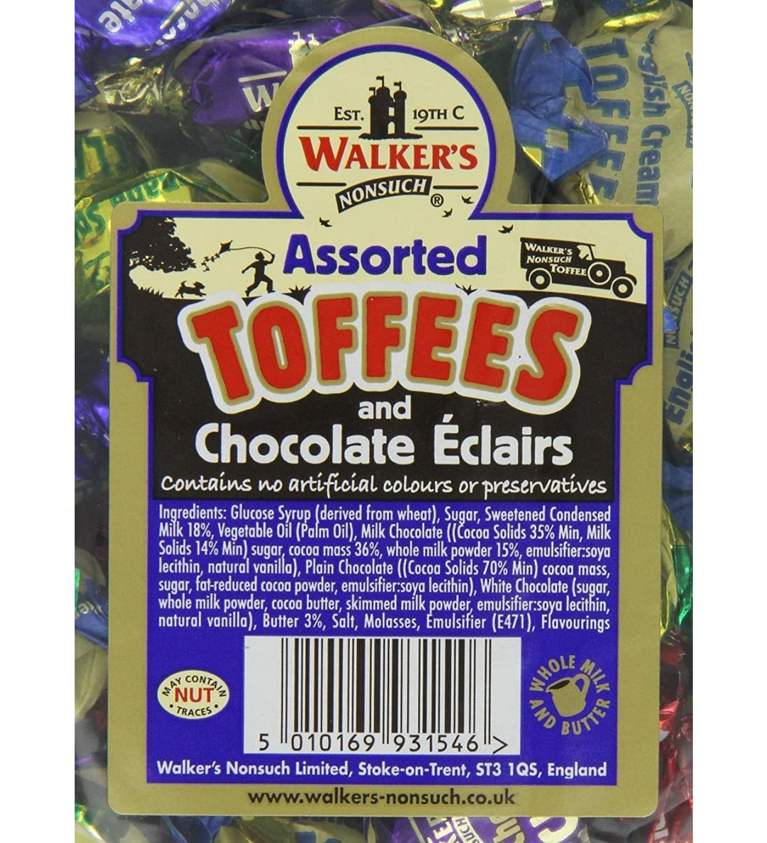 Walker's Nonsuch Assorted Toffees & Eclairs Sweets 500 gram. Assortment is more than candy it's a celebration of indulgence and craftsmanship. Sold by Sweetalicious - Buy Online on SooperMarket.com