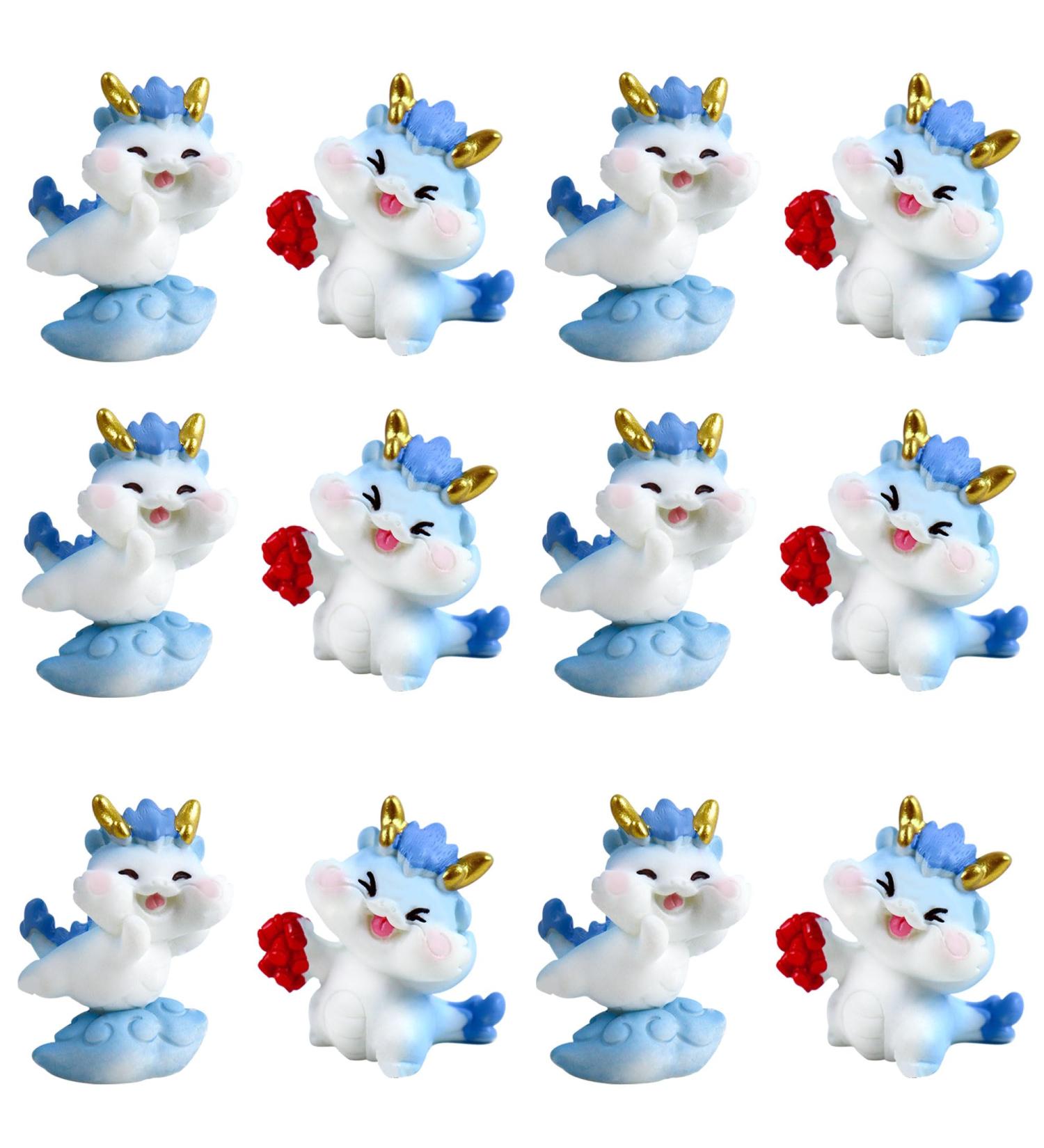 Cyodoos 2PCS New Year Decoration Dessert Cupcake Toppers Spring Festival Party Supplies Baking Accessories Dessert Dragon Selection New Year Party Supply Dragon Cupcake Toppers - Buy Online on SooperMarket.com