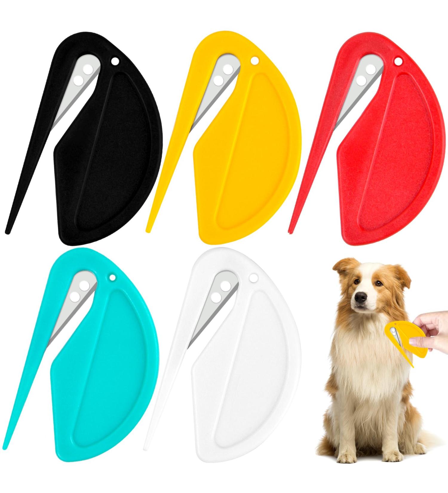 Vibbang 5 Pieces Pet Knotting Comb Pet Grooming Brush Knotting Comb for Dog and Cat Grooming Comb Knot Pet Dog Shedding Brush Puppy Knotting Comb Pet Grooming Tool Tangle Remover - Buy Online on SooperMarket.com