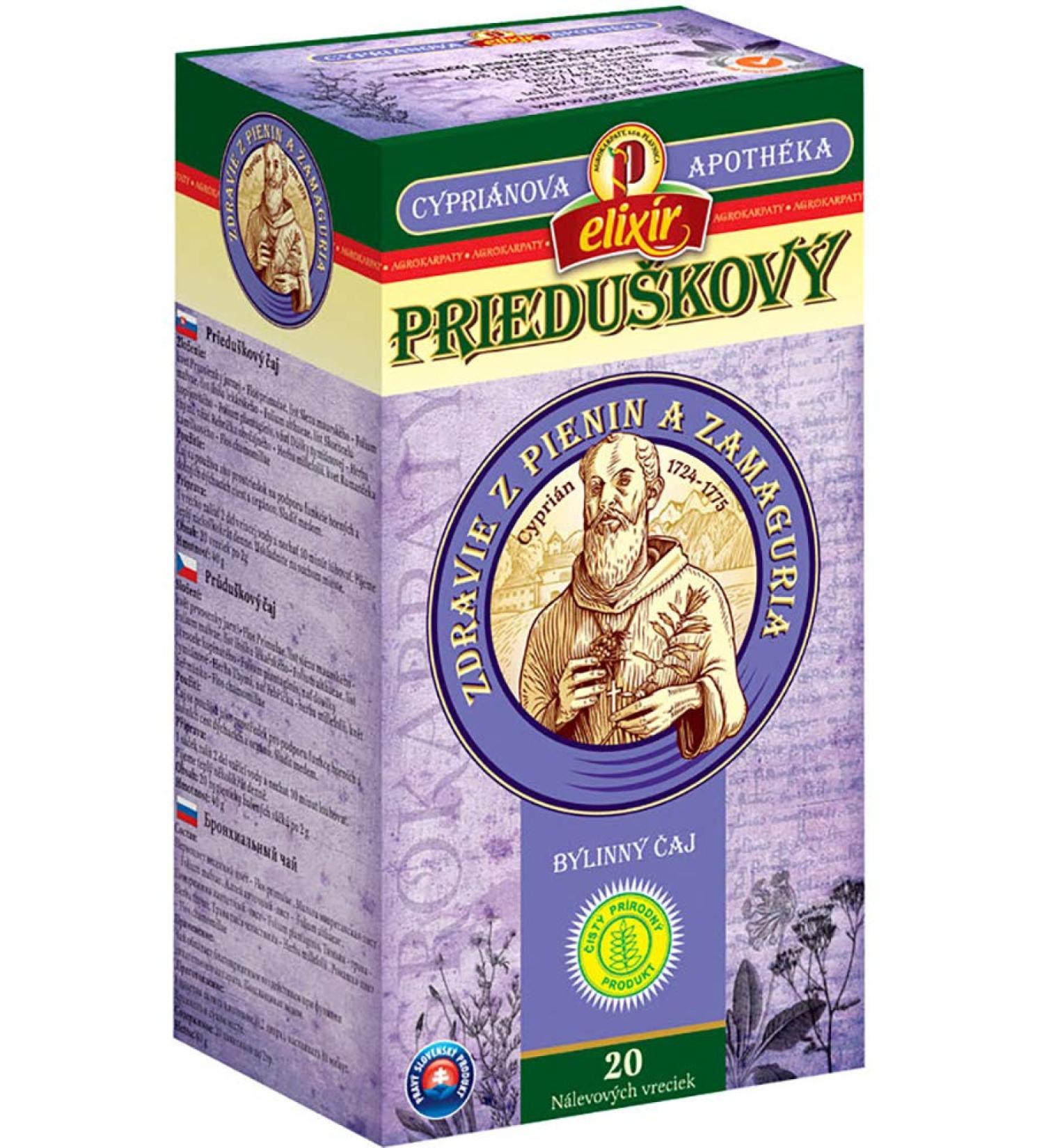 Bronchial Cyprian Herbal Tea | Upper and Lower Respiratory System | Lungs | Pure Natural Herbal Tea Grown in Europe (20 Tea Bags 40g) - Buy Online on SooperMarket.com