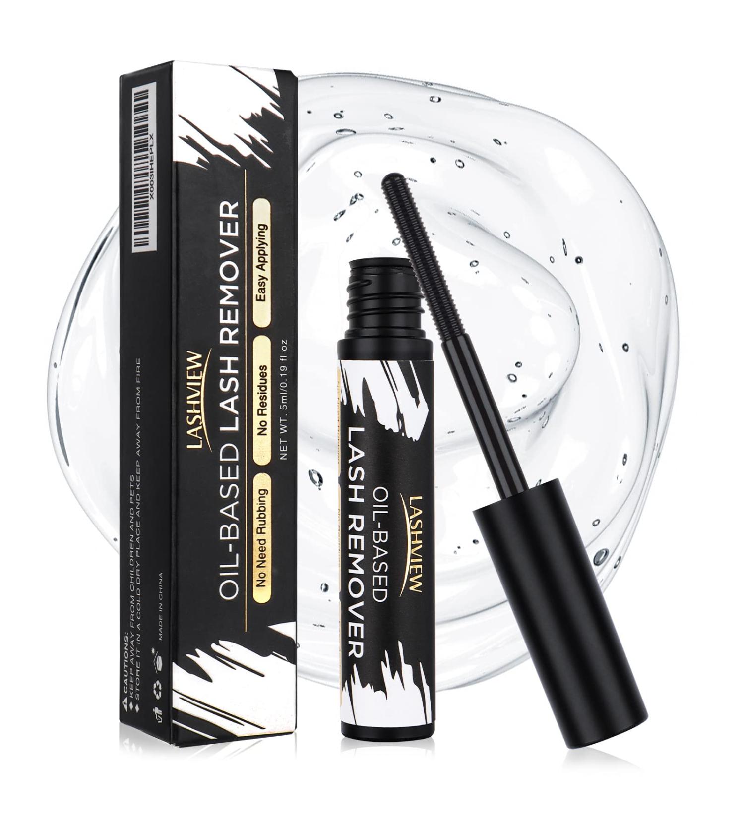 LASHVIEW Eyelash Remover | Gentle Cluster Lash Glue Remover for DIY Extensions | Soothing & Non-Irritating Eye Cleanser 5ML | International Shipping Available - Buy Online on SooperMarket.com