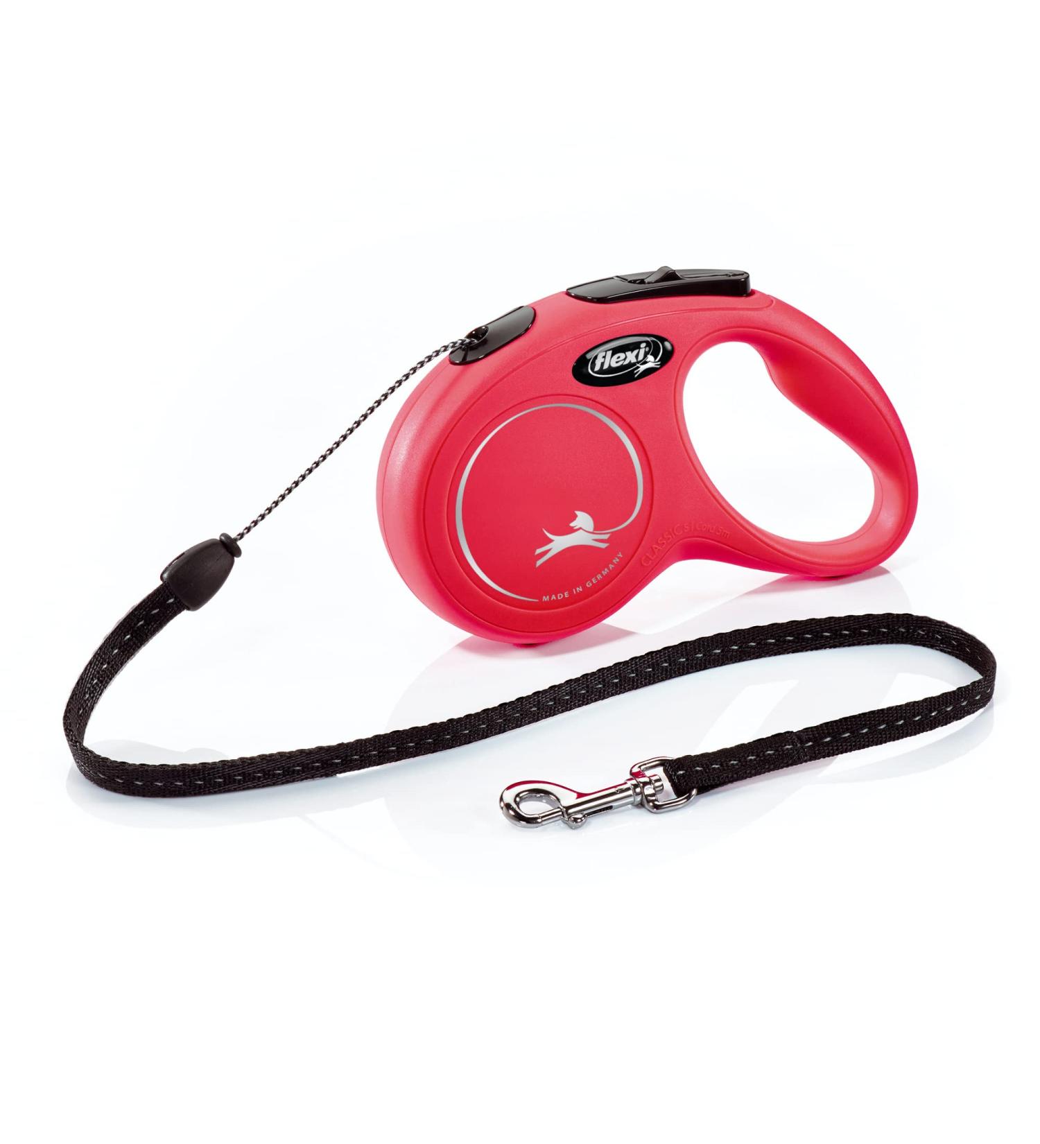 Buy Flexi Classic Retractable Dog Leash for Small Dogs - 4.9m Up to 11.8kg Red - International Shipping Available - Buy Online on SooperMarket.com