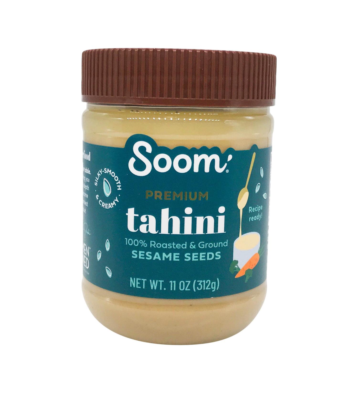 Soom Foods Tahini 11oz - Pure, Creamy, and Delicious - Buy Online on SooperMarket.com