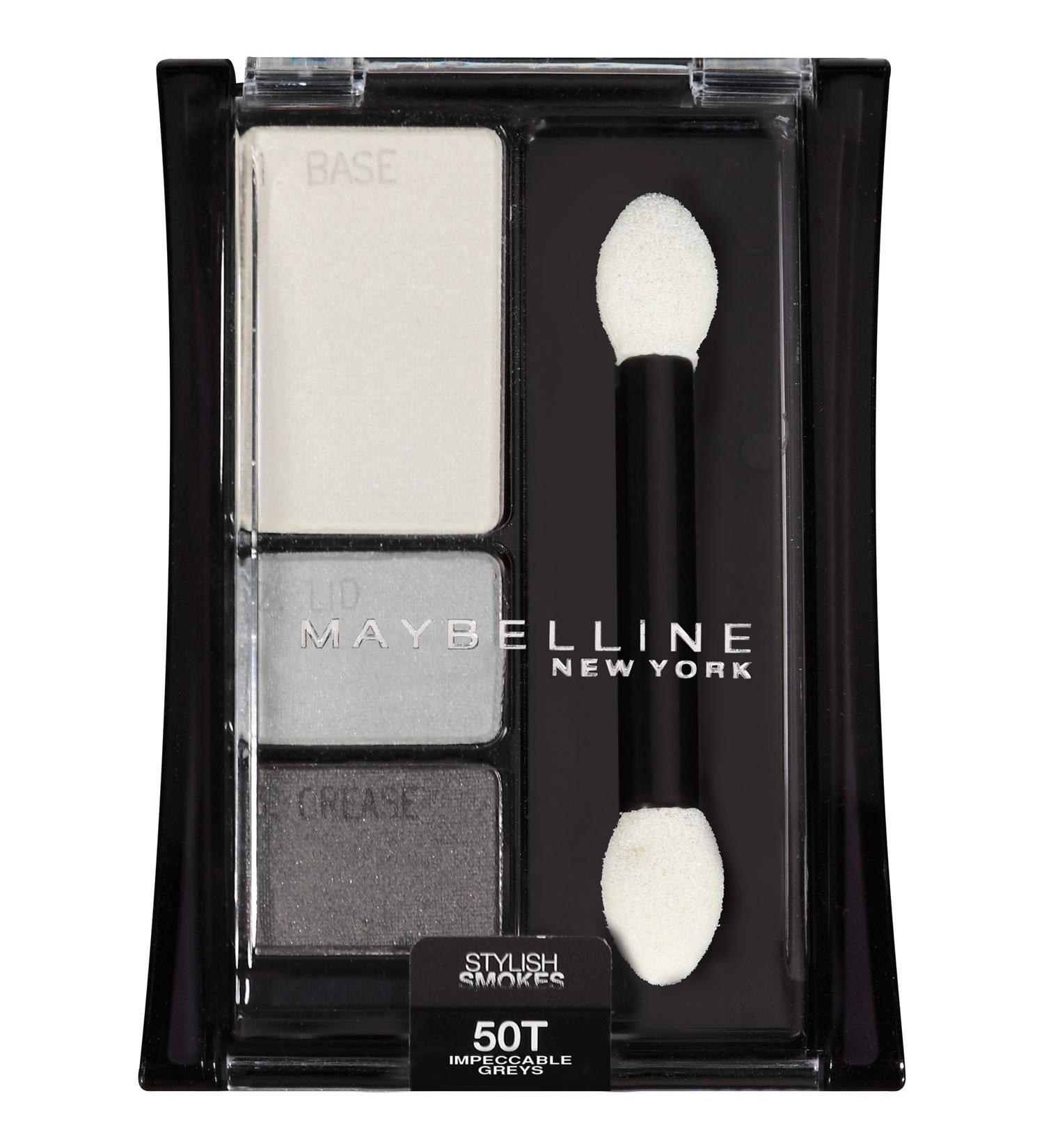 Maybelline New York Expert Wear Eyeshadow Trios 50 Impeccable Greys 0.13 Ounce