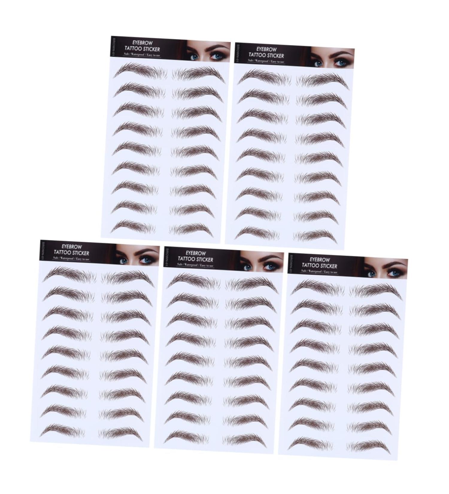 Beavorty 10 Pcs Eyebrow Stickers Imitation Eyebrow Sticker False Eyebrows Cosmetics Miss Blush Makeup - Buy Online on SooperMarket.com