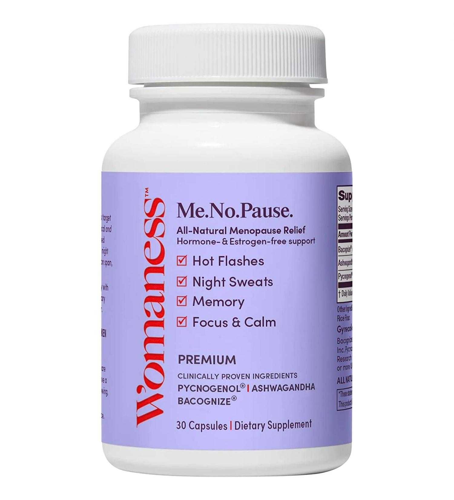 LLK Me.No.Pause - Menopause Support for Hot Flashes, Night Sweats, Vaginal Dryness, Memory & Mood - Perimenopause Relief & Supplements for Women - 30 Capsules - Buy Online on SooperMarket.com