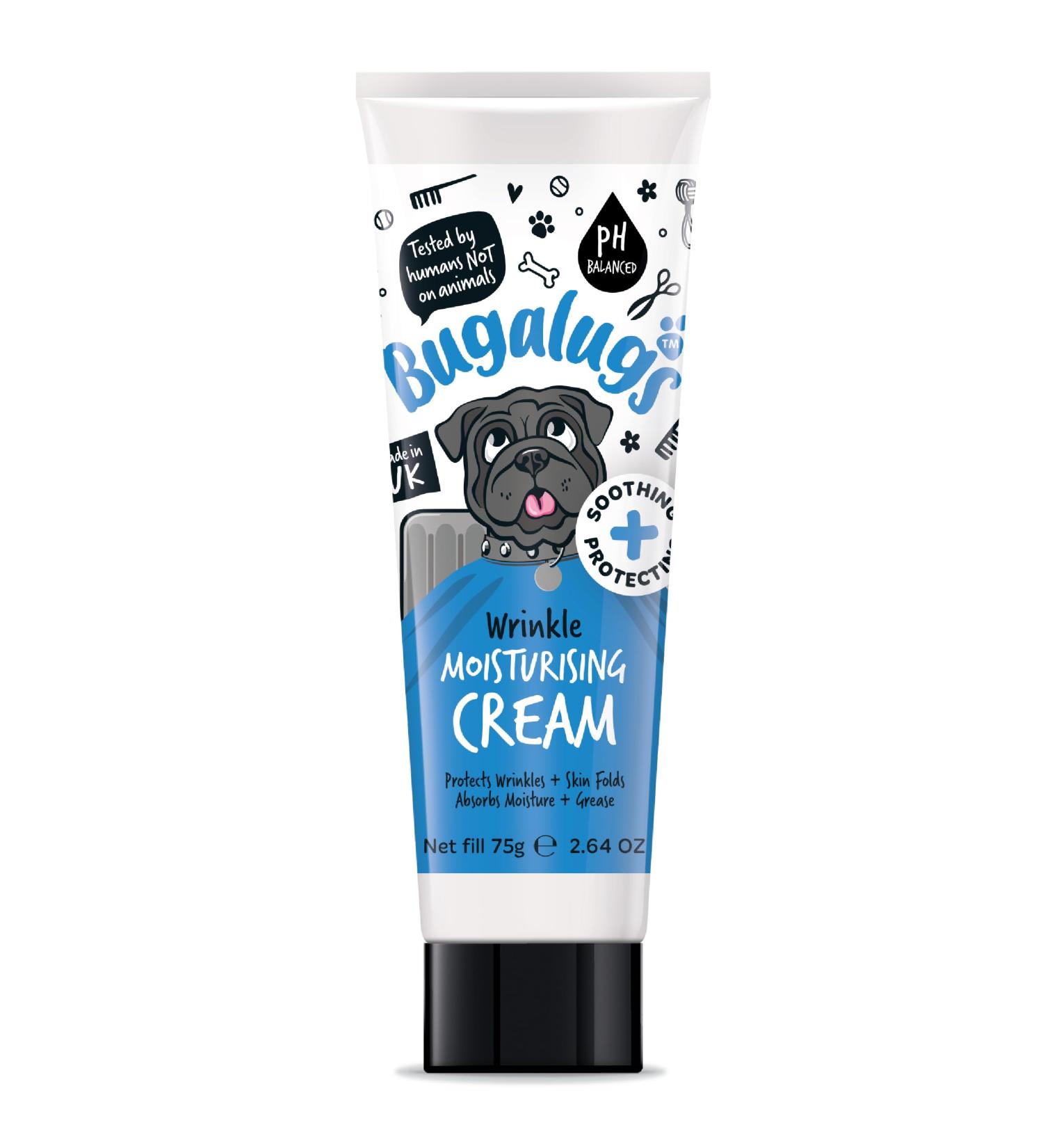 BUGALUGS Wrinkle paste for Bulldogs French Bulldogs wrinkly dogs & cats. For itchy wrinkle folds tear stains & tail pockets anti-itch & itchy dog skin relief. Great itch remedies for dogs 75g - Buy Online on SooperMarket.com