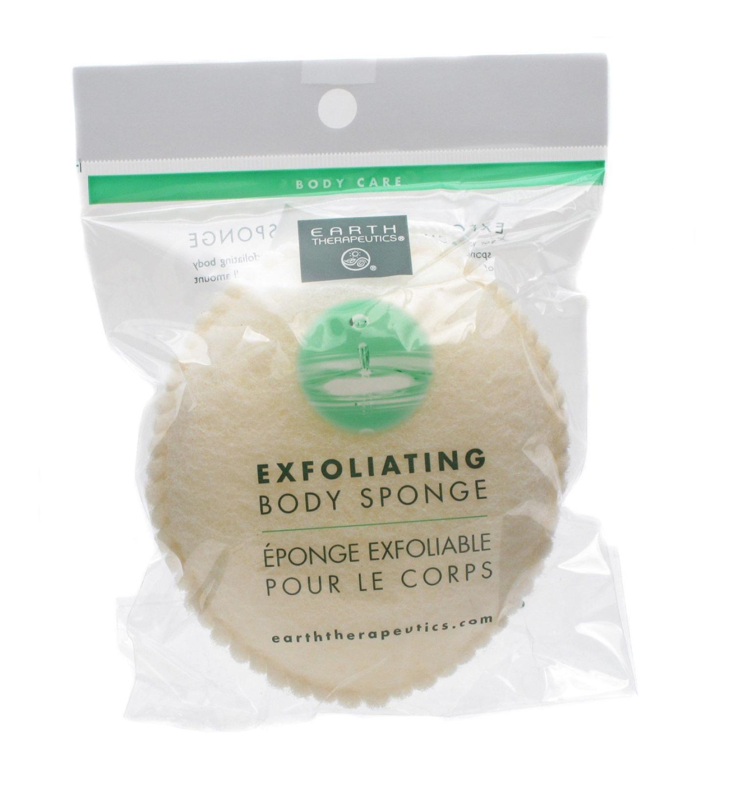 Earth Therapeutics Body Sponge Exfol Oval 3-Pack - Gentle Exfoliation for Smooth Skin - Buy Online on SooperMarket.com